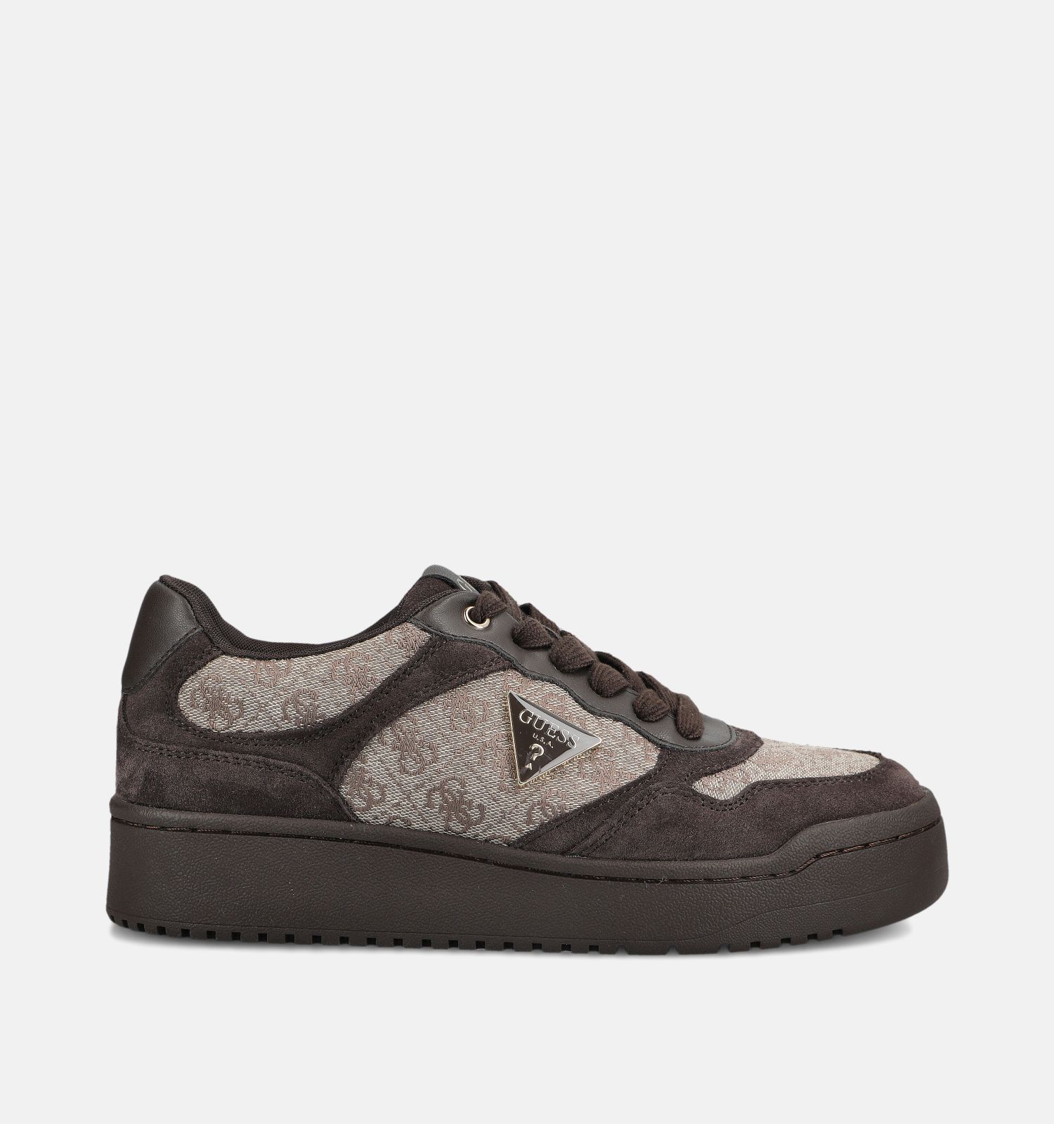 Guess Miram6 Donkerbruine Sneakers