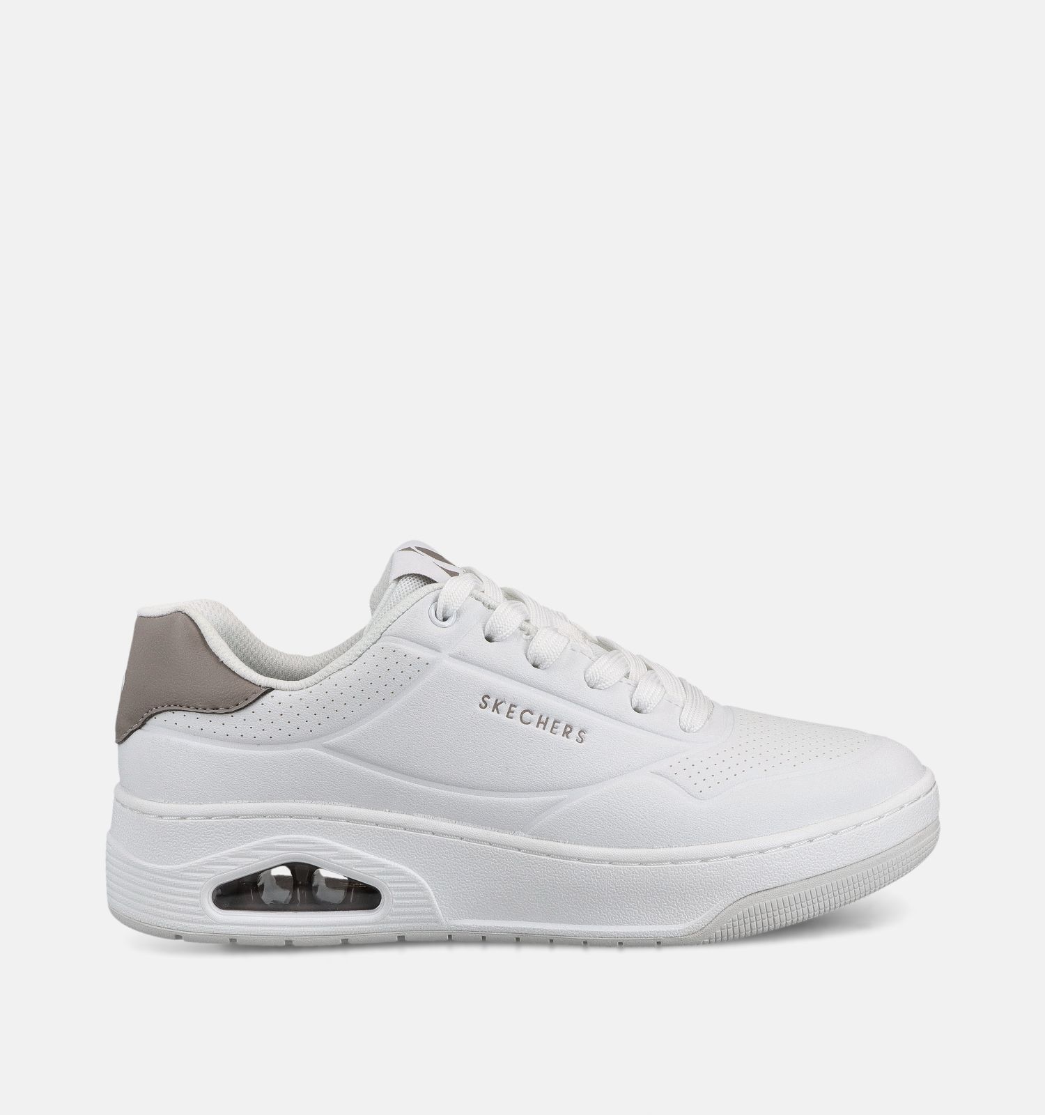 Skechers Uno Court Fast Break Witte Sneakers