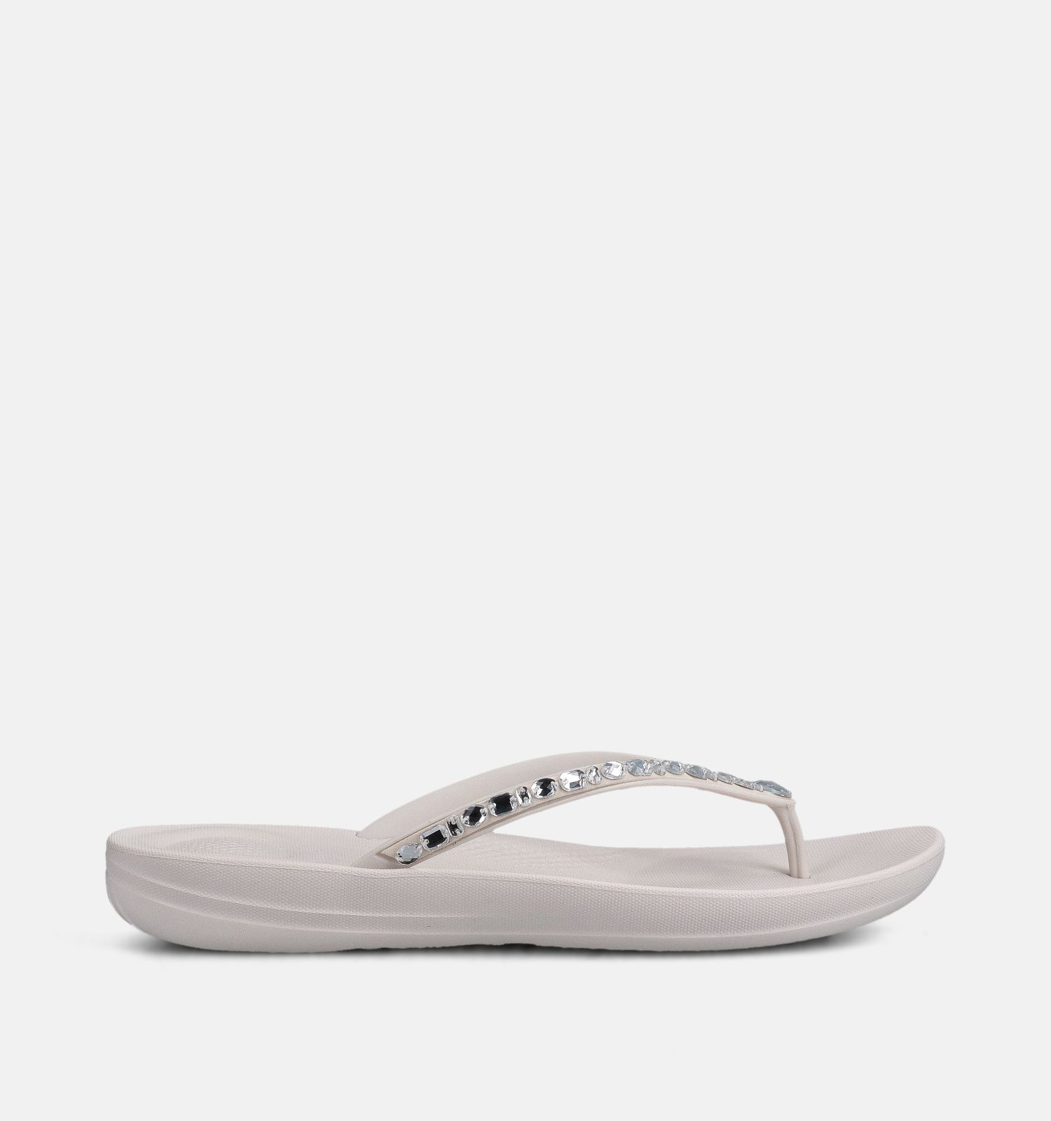 Fitflop Iqushion Multi-Crystal Ergonomic Tongs en Blanc