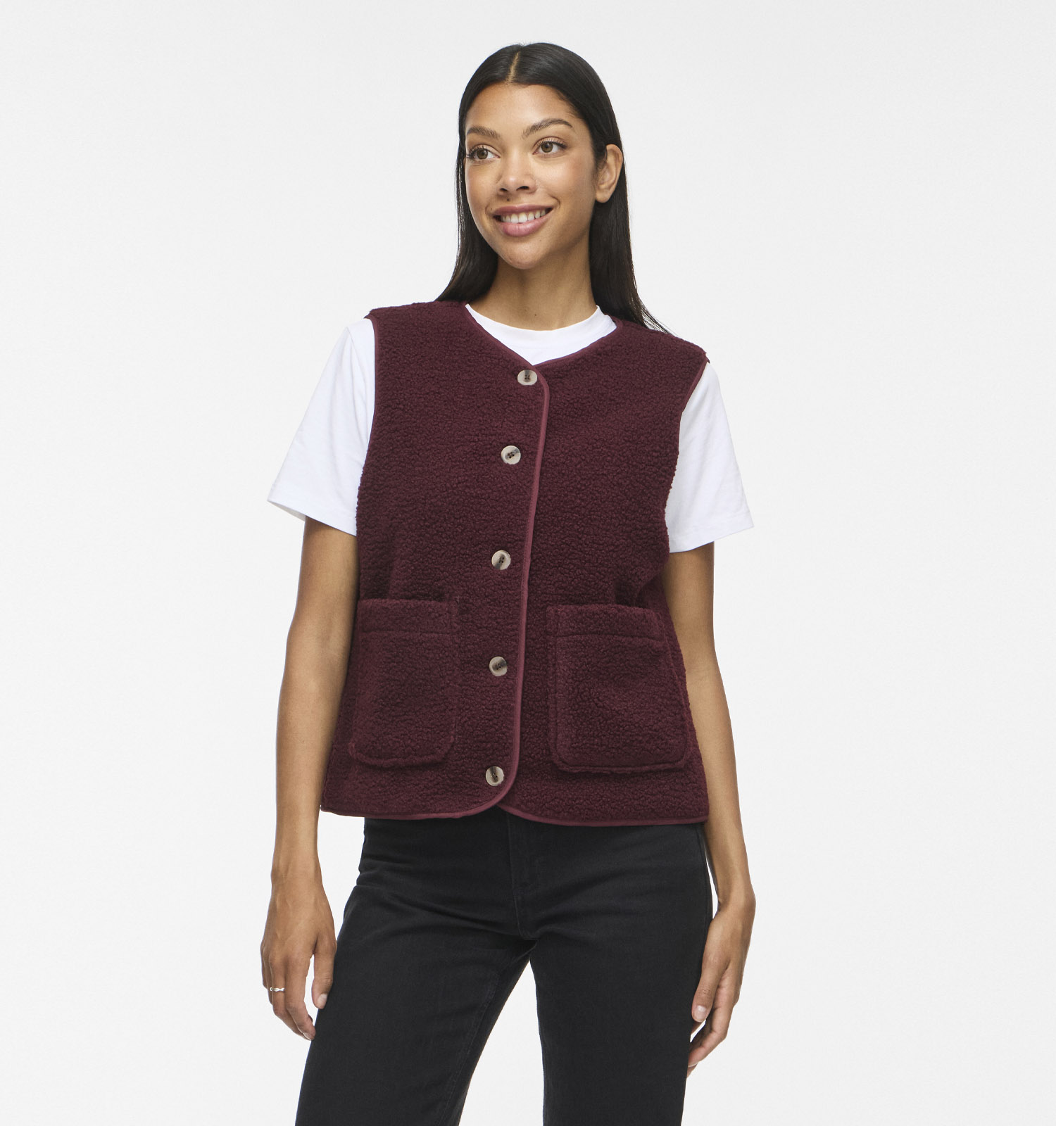 Vila Ada Bordeaux Bodywarmer