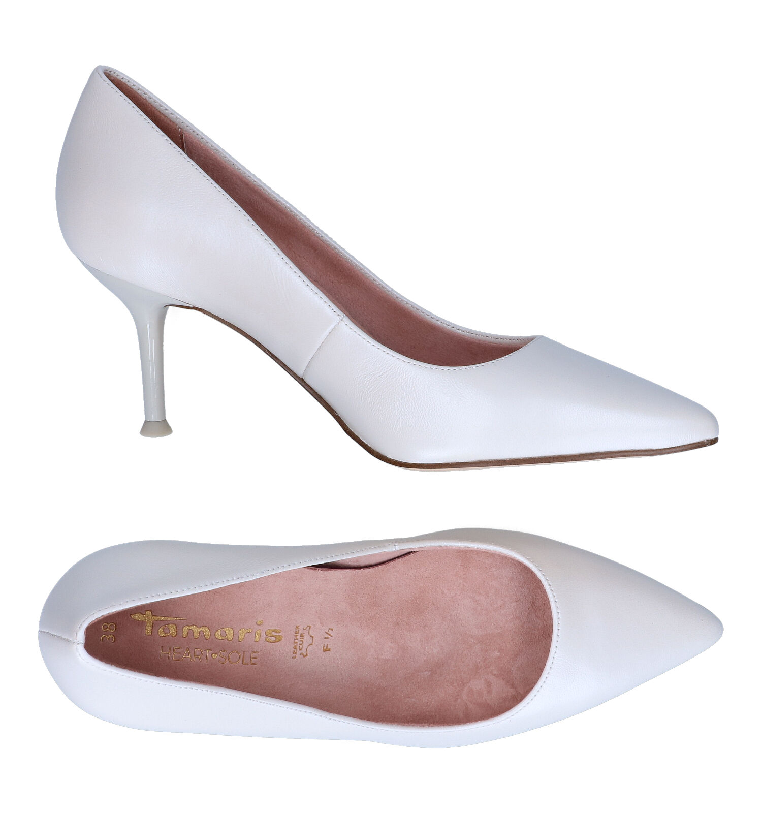 Steen oven Verwaarlozing Tamaris Heart & Sole Witte Pumps | Dames Pumps