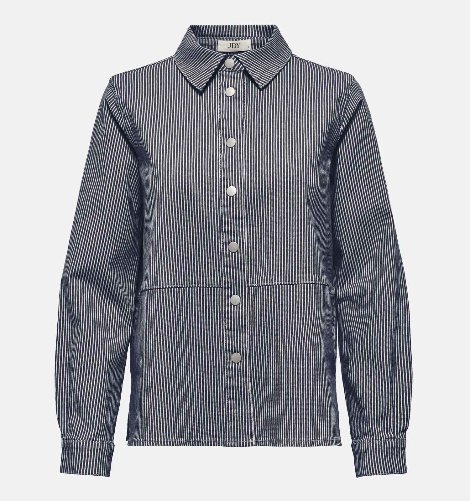 JDY Nikita Shacket Veste en Bleu foncé