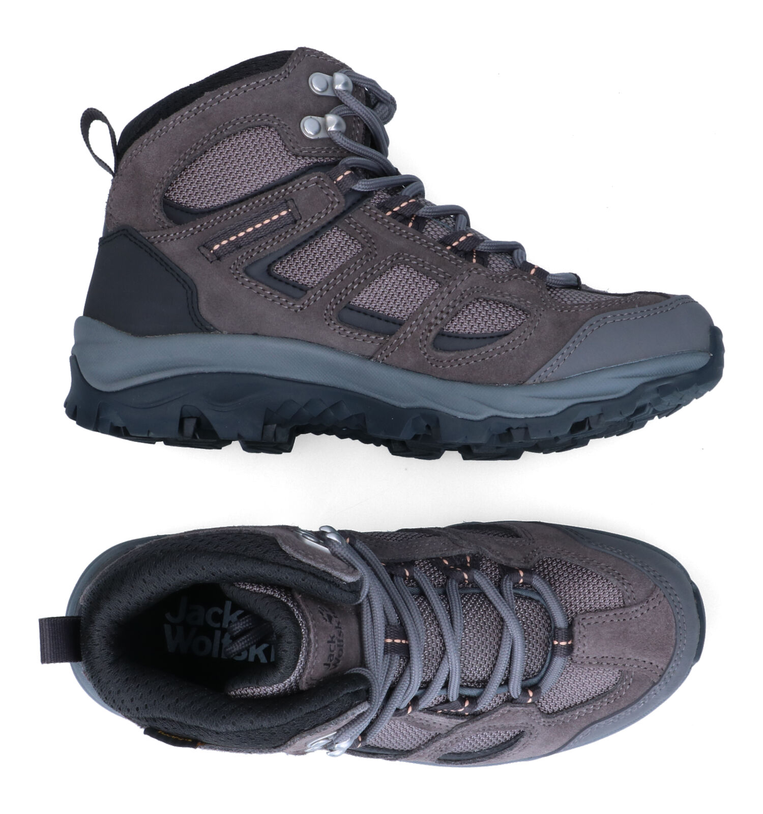 Jack Wolfskin Vojo 3 Texapore Grijze Wandelschoenen Dames