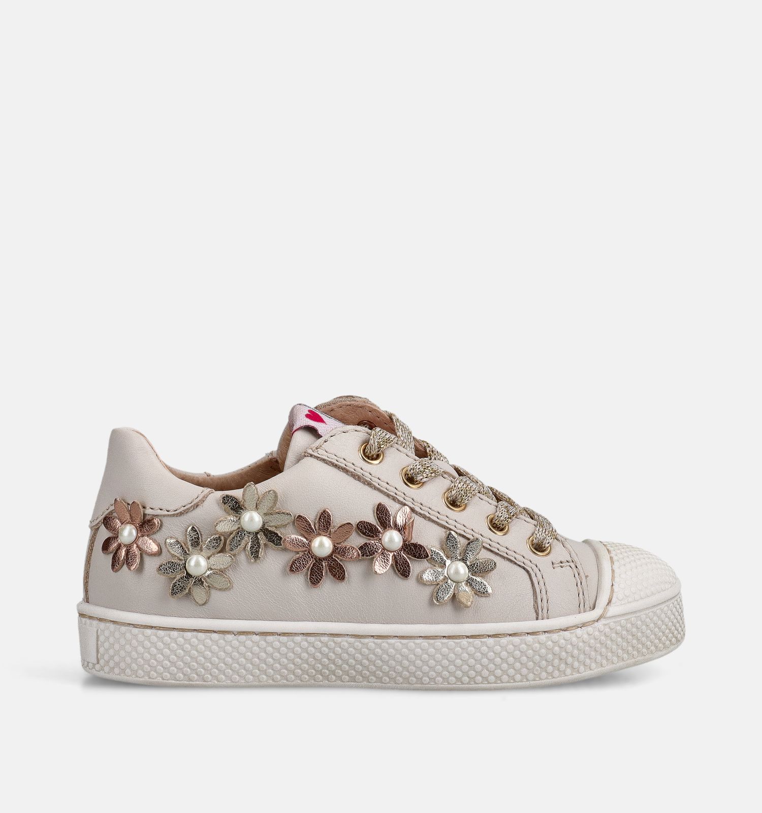 FR by Romagnoli Flowers Ecru Sneakers