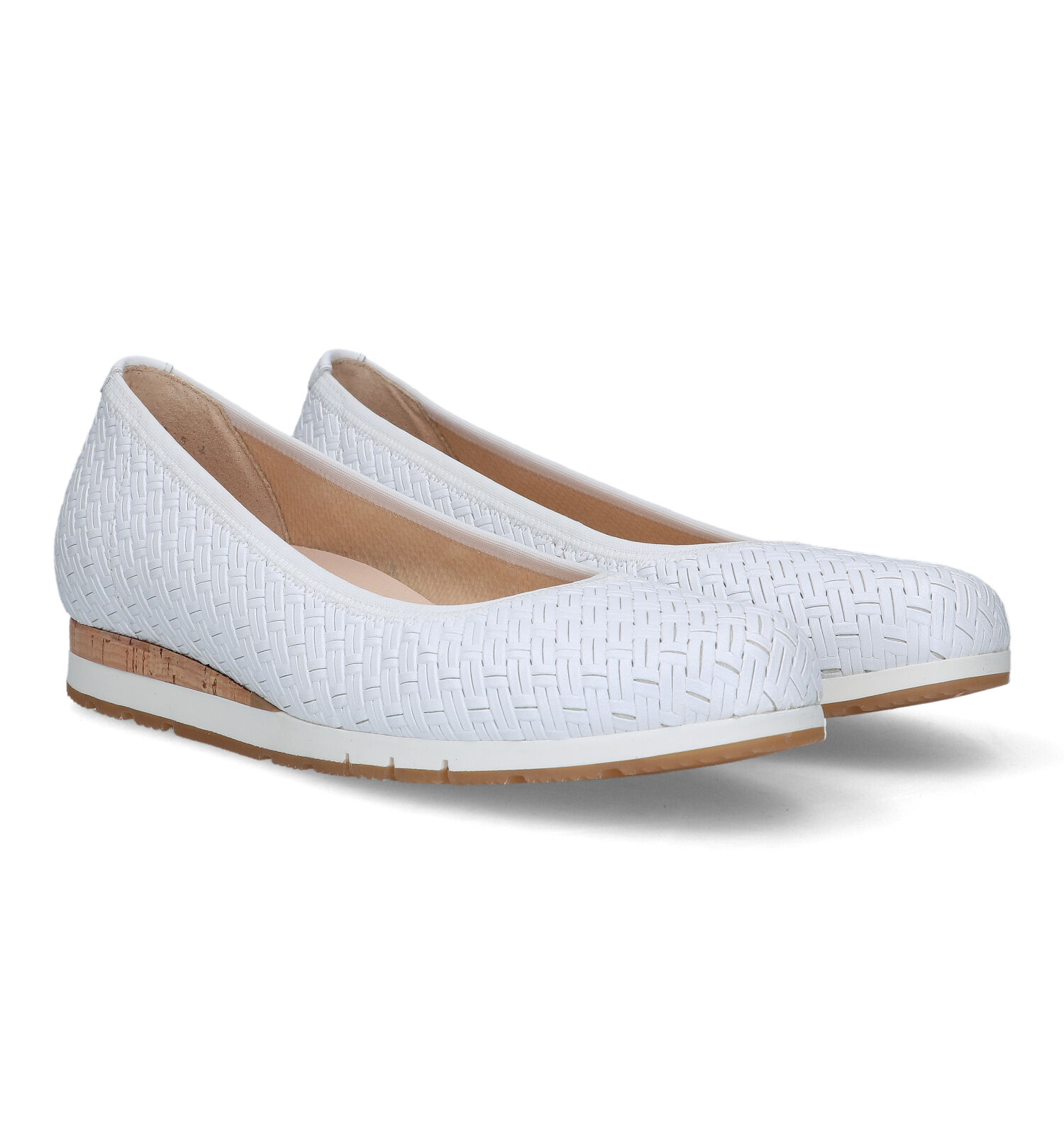 Mos halfrond Meedogenloos Gabor Optifit Witte Ballerina's | Dames Lage schoenen