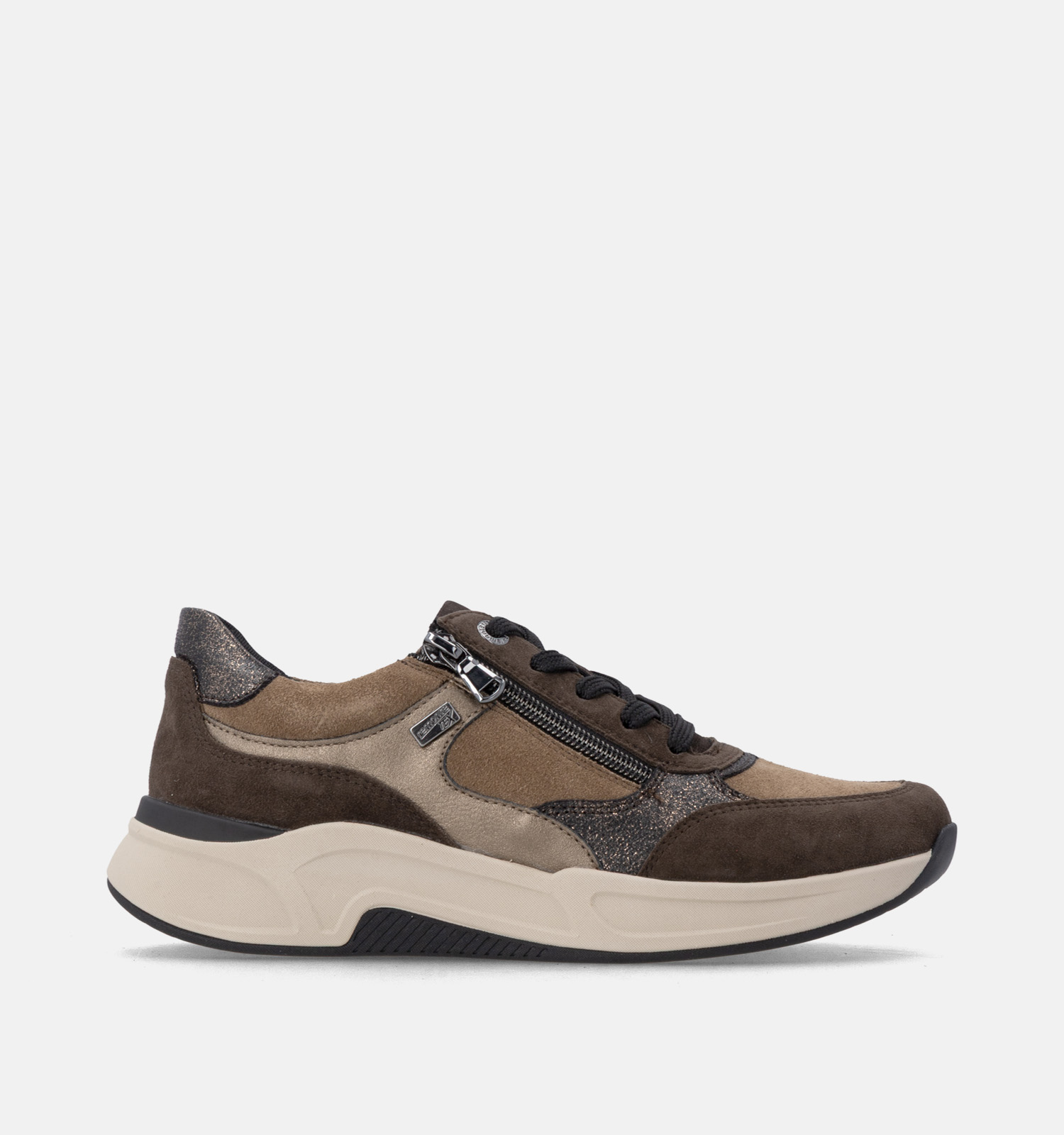 Remonte Bruine Schoenen met Veter en Rits