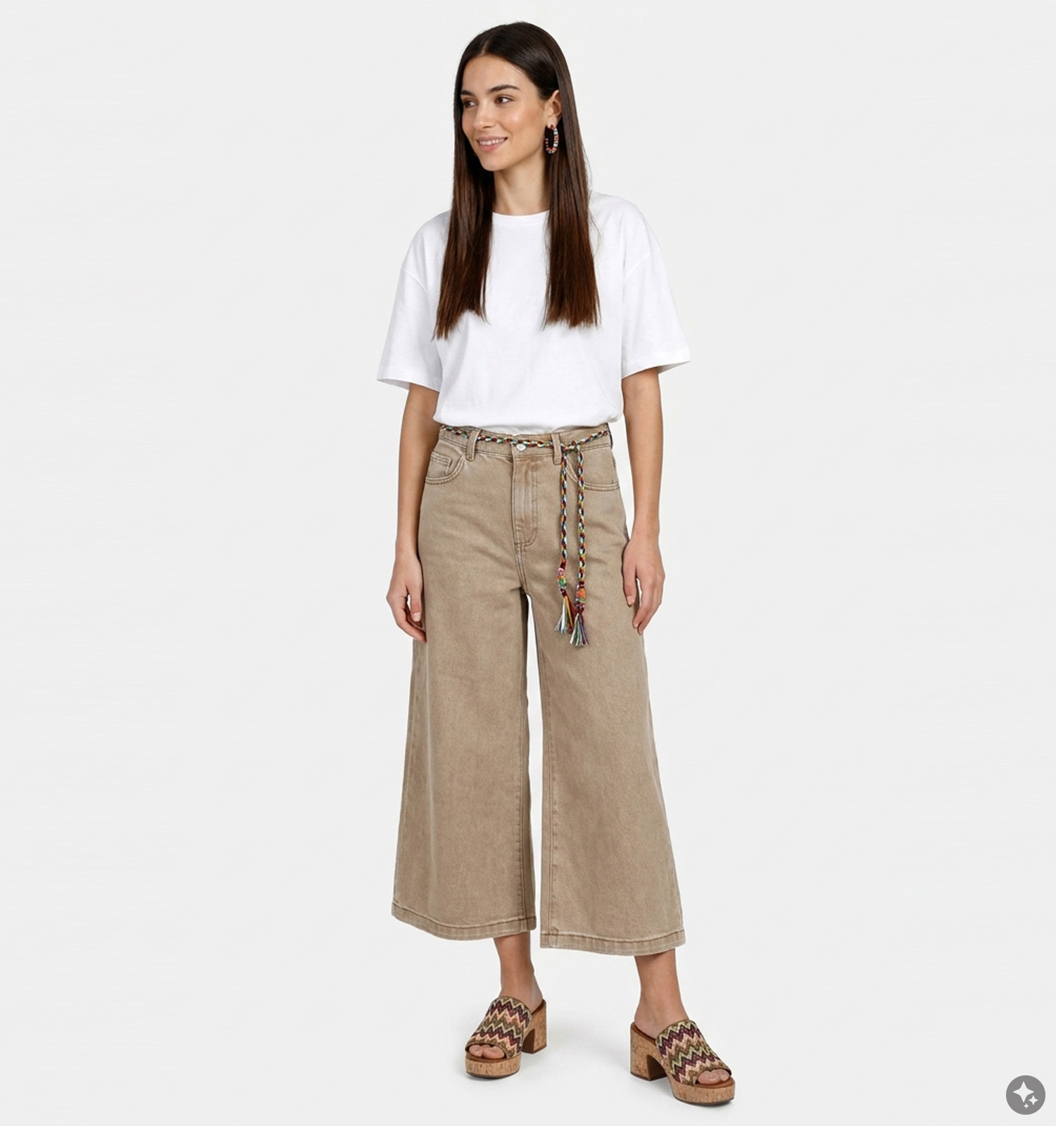 Minuit Straight leg jeans en Beige