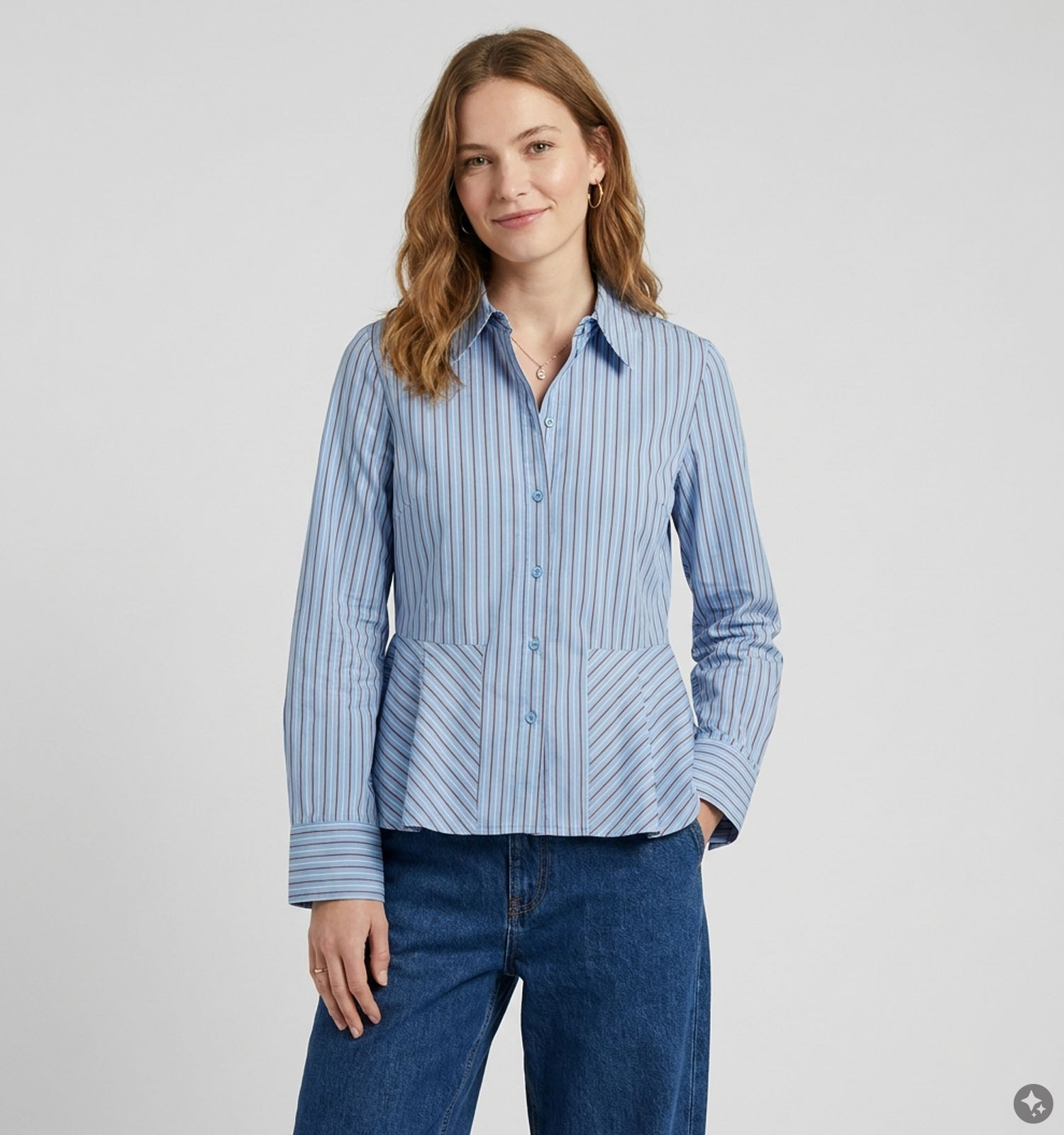 Vero Moda Zima Blauwe Blouse