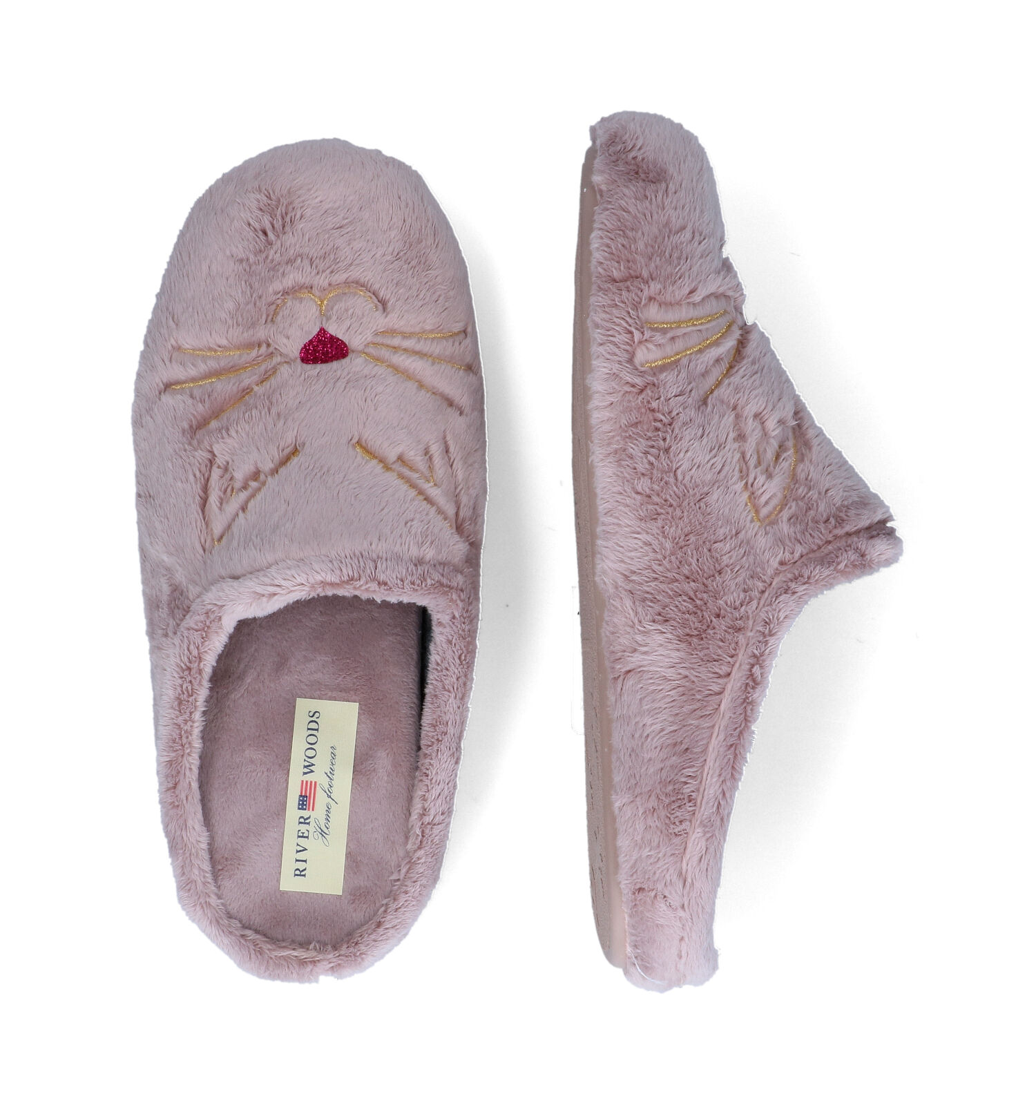 River Woods Ine Roze Pantoffels | TORFS.BE | Gratis verzend en retour