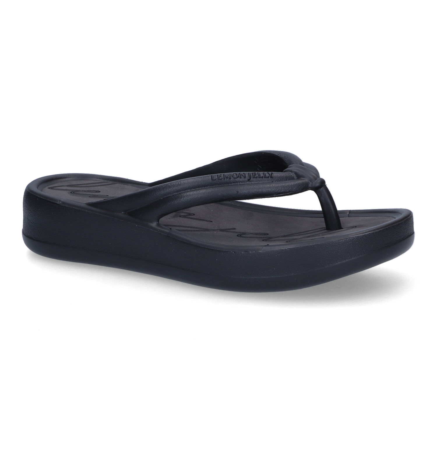 Een effectief Vijf Precies Lemon Jelly Mare Zwarte Teenslippers | Dames Slippers