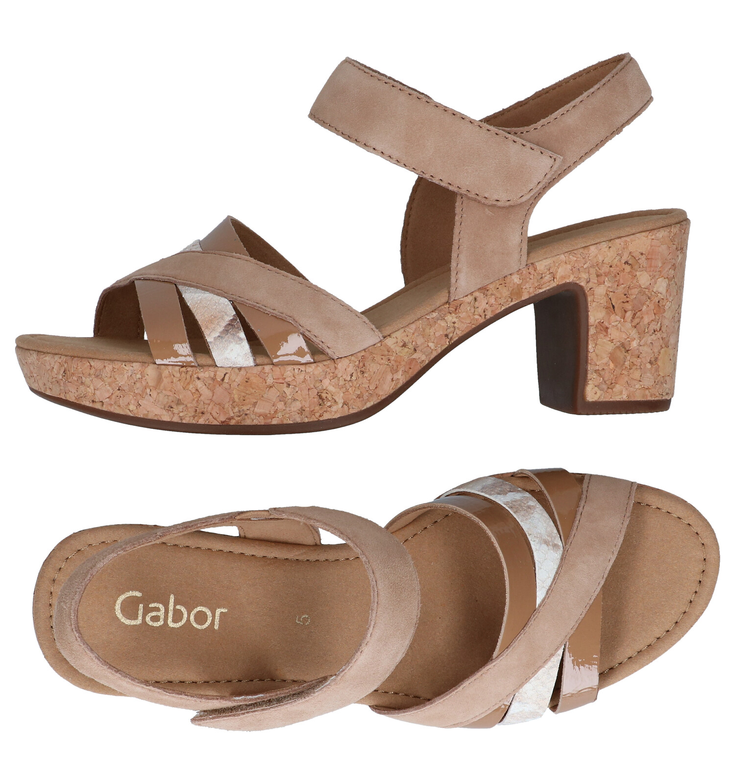 Gabor Beige Sandalen | TORFS.BE | Gratis verzend en retour