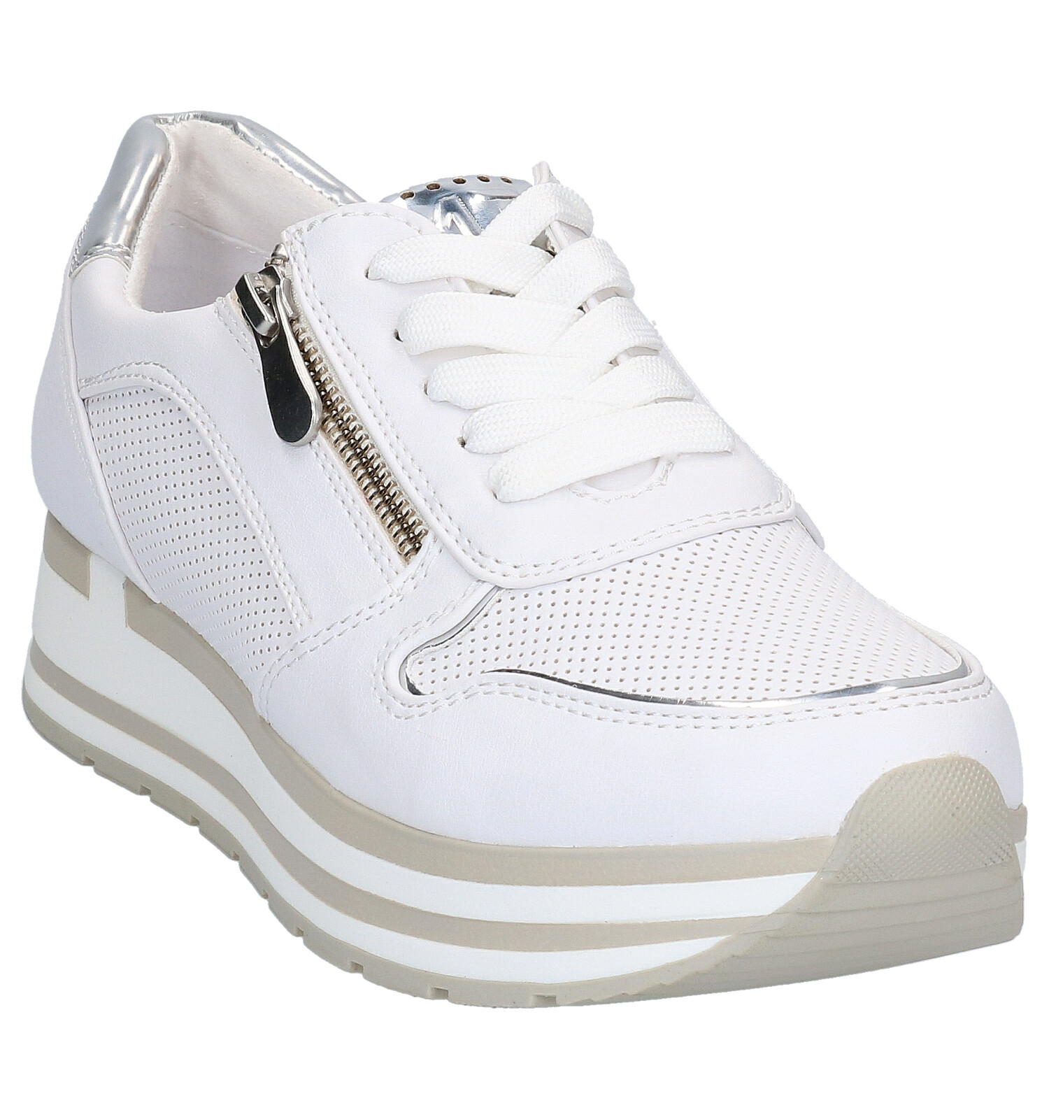 marco tozzi white trainers