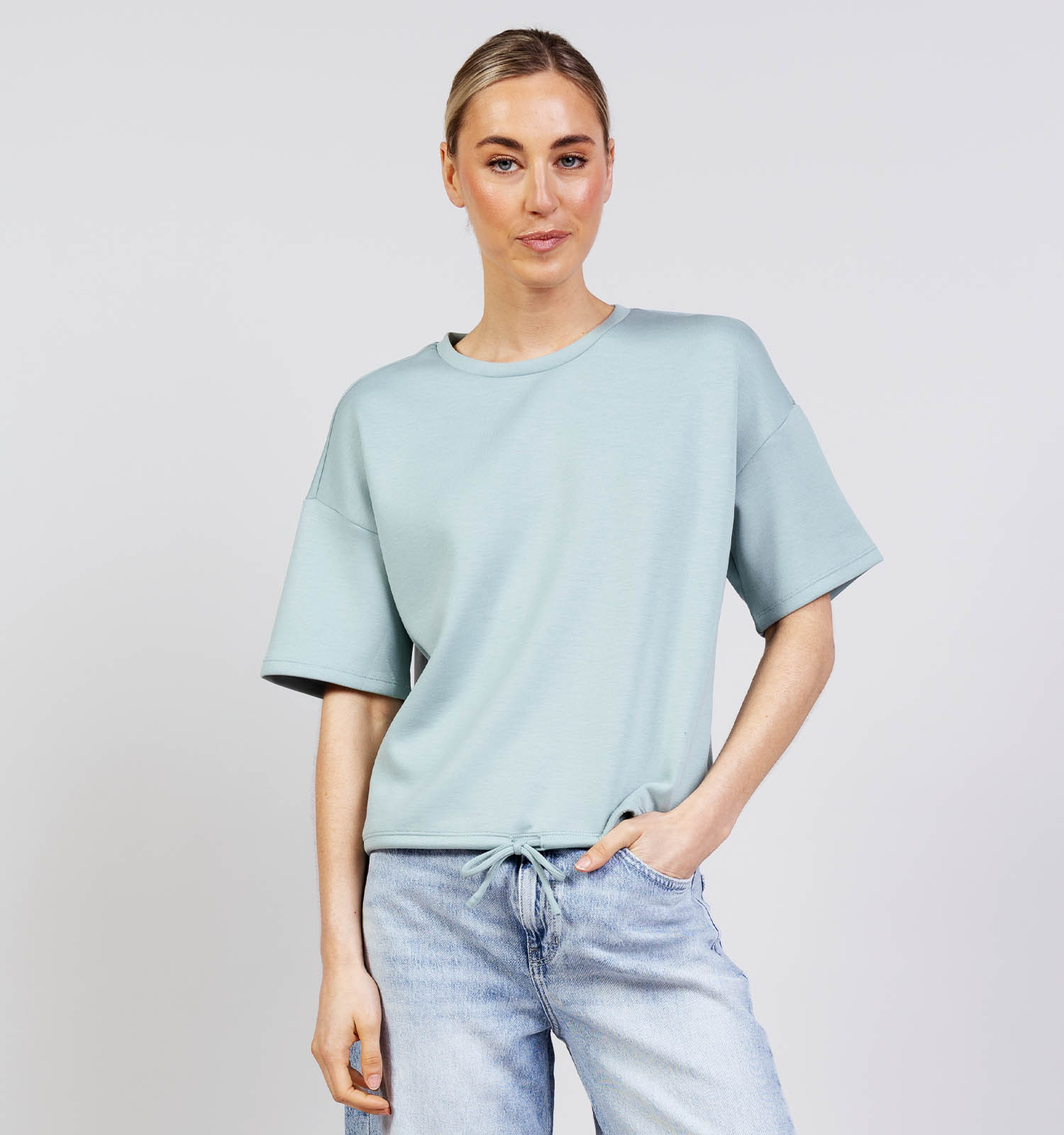 Vila Sandy 2/4 Sweat Top Groene T-shirt