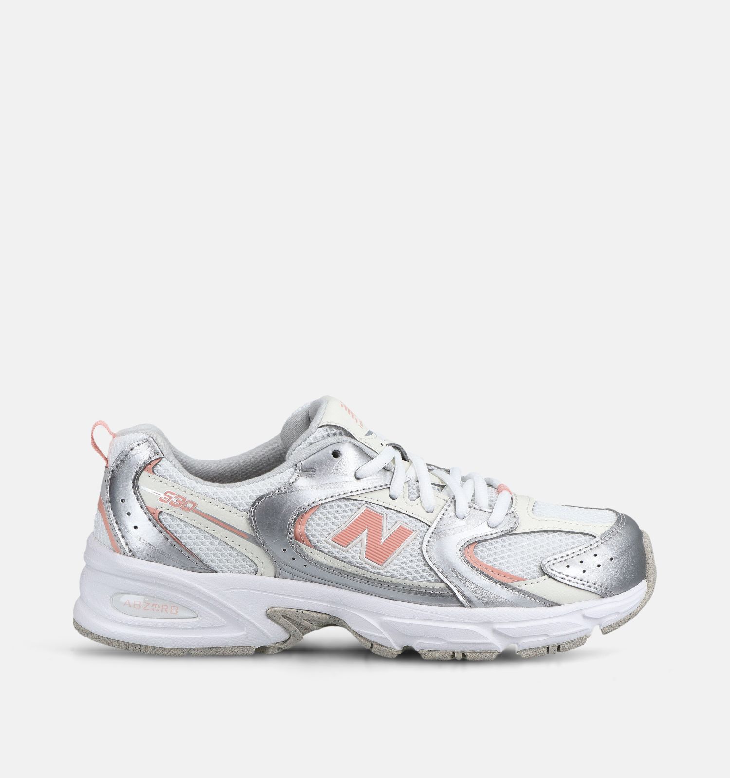 New Balance 530 Zilveren/Zalmroze Sneakers