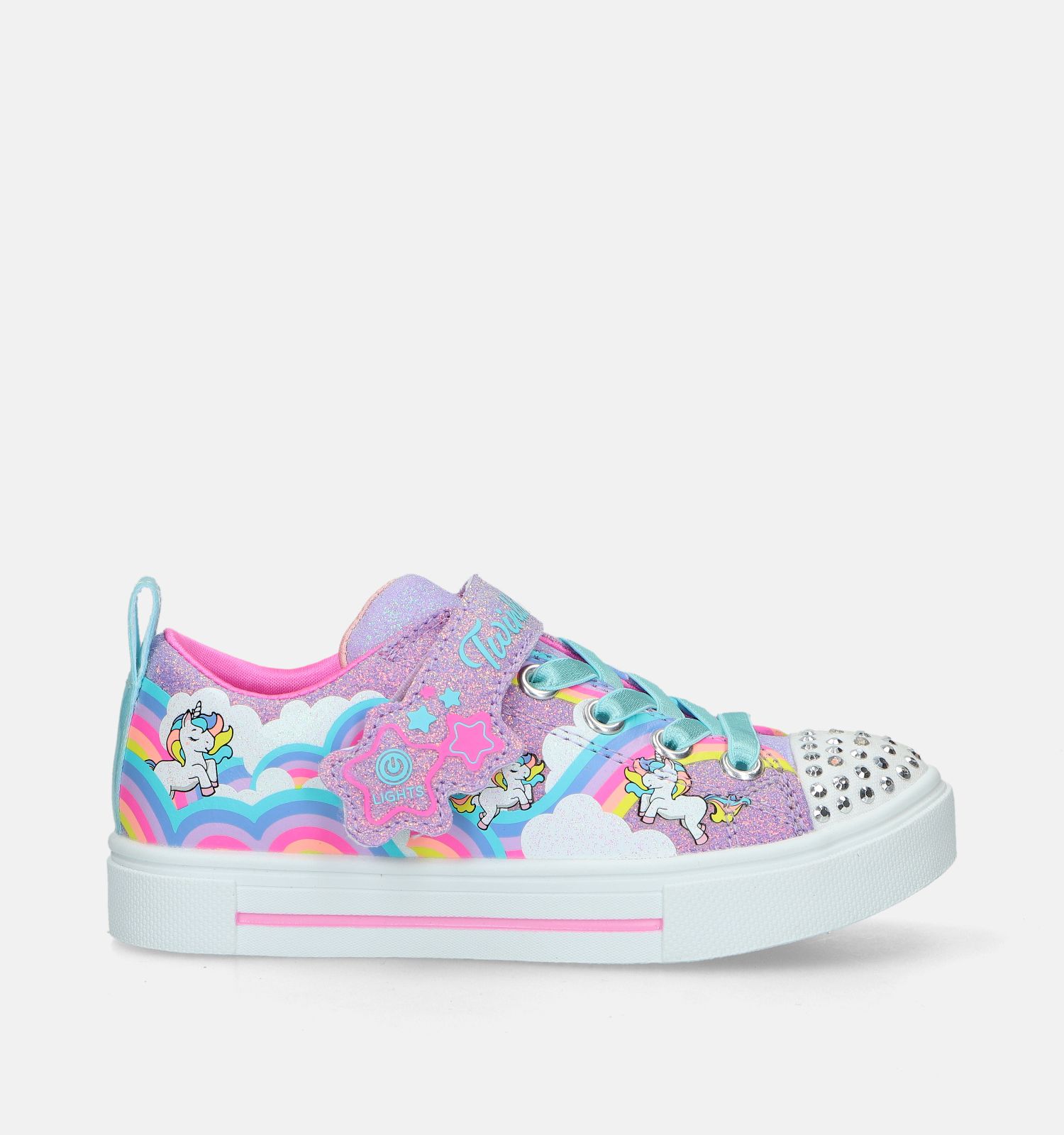 Skechers Twinkle Sparks Jumpin'Clouds Baskets en Rose