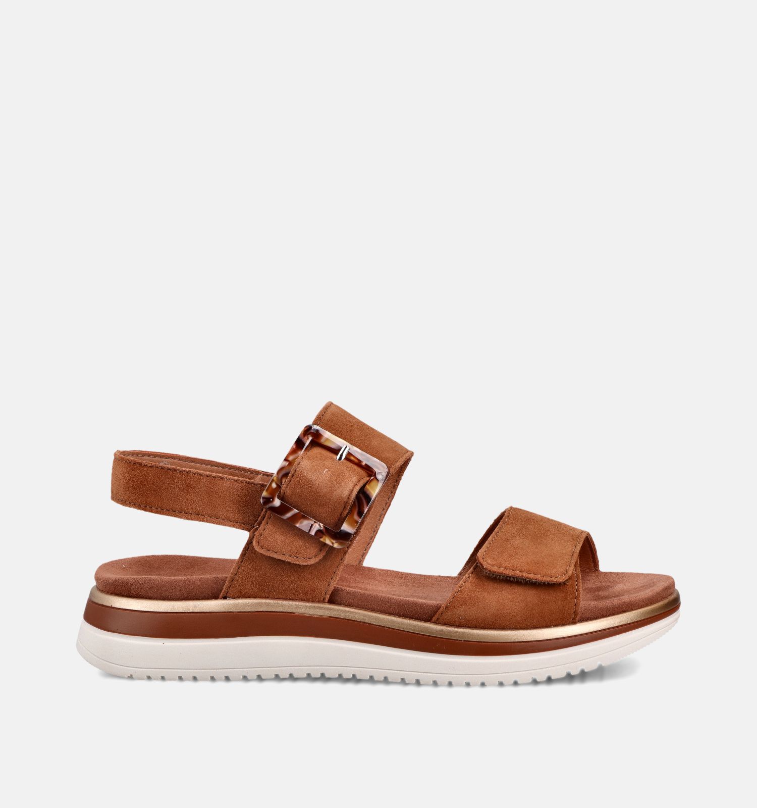 Remonte Suede Cognac Sandalen