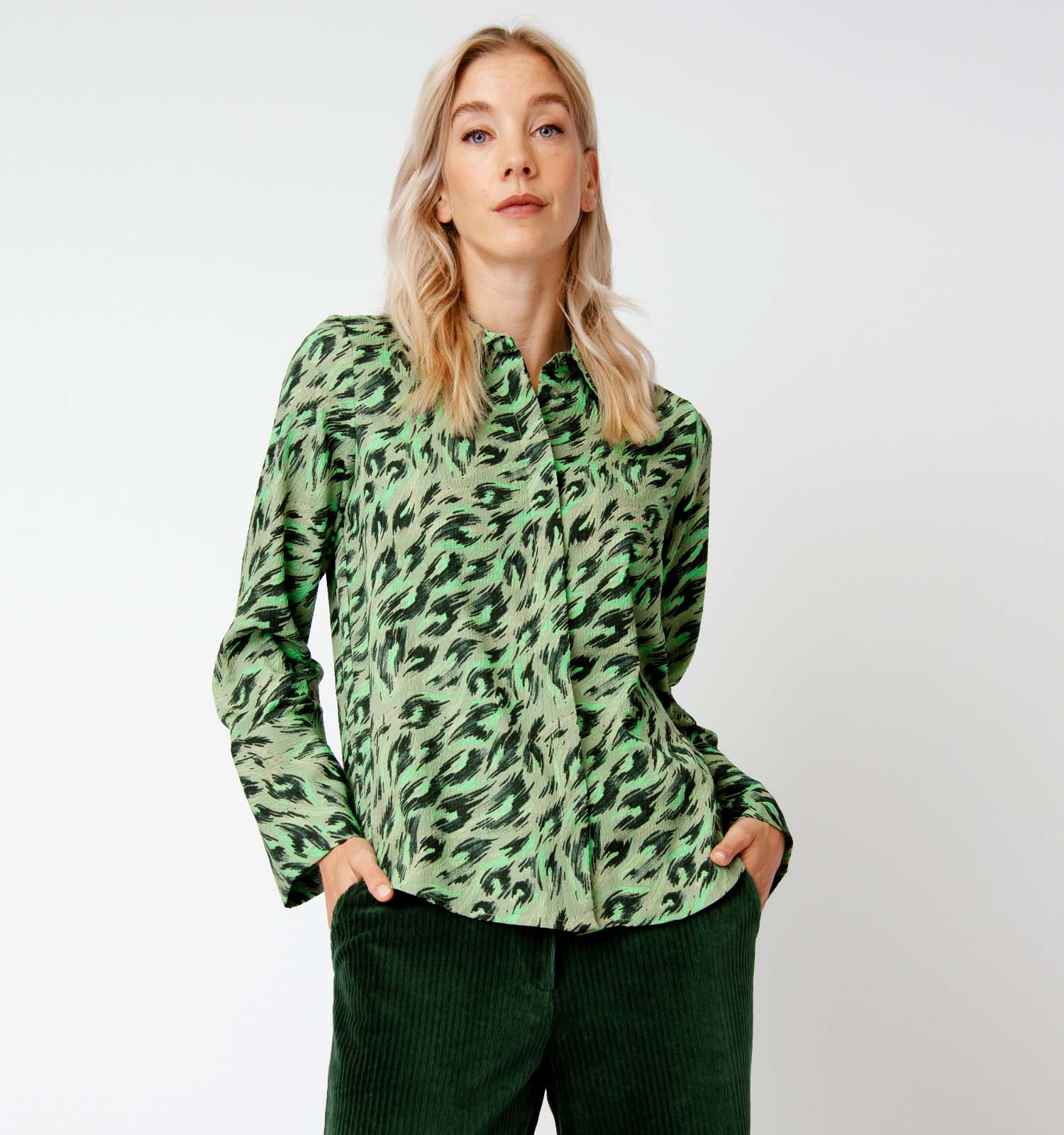 Moda Freja Groen Hemd | | Gratis verzend en