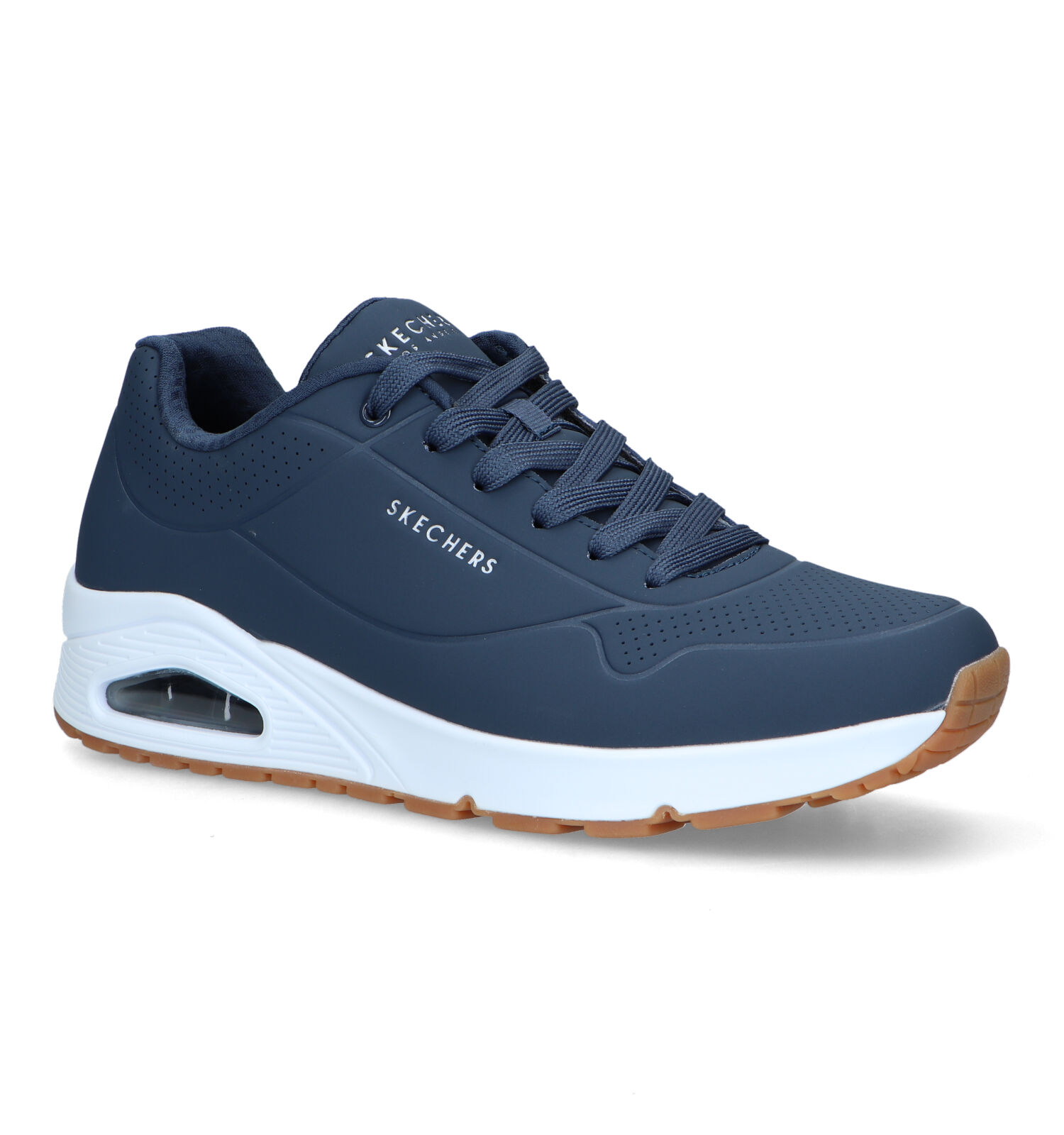 schetsen in de tussentijd Zelden Skechers Uno Stand On Air Blauwe Sneakers | Heren Sneakers