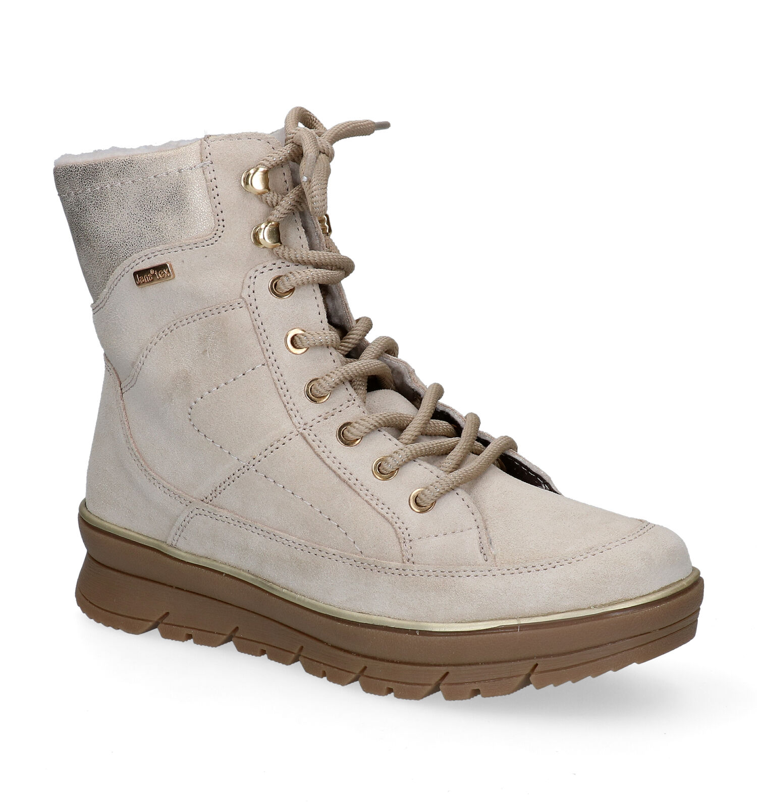 Jana Bottes de neige en Beige clair Femmes Chaussures outdoor