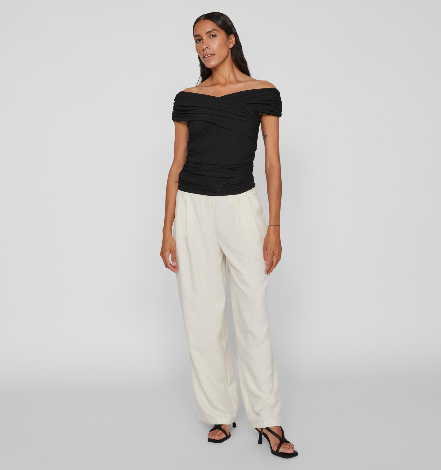 Vila shirt outlet zwart