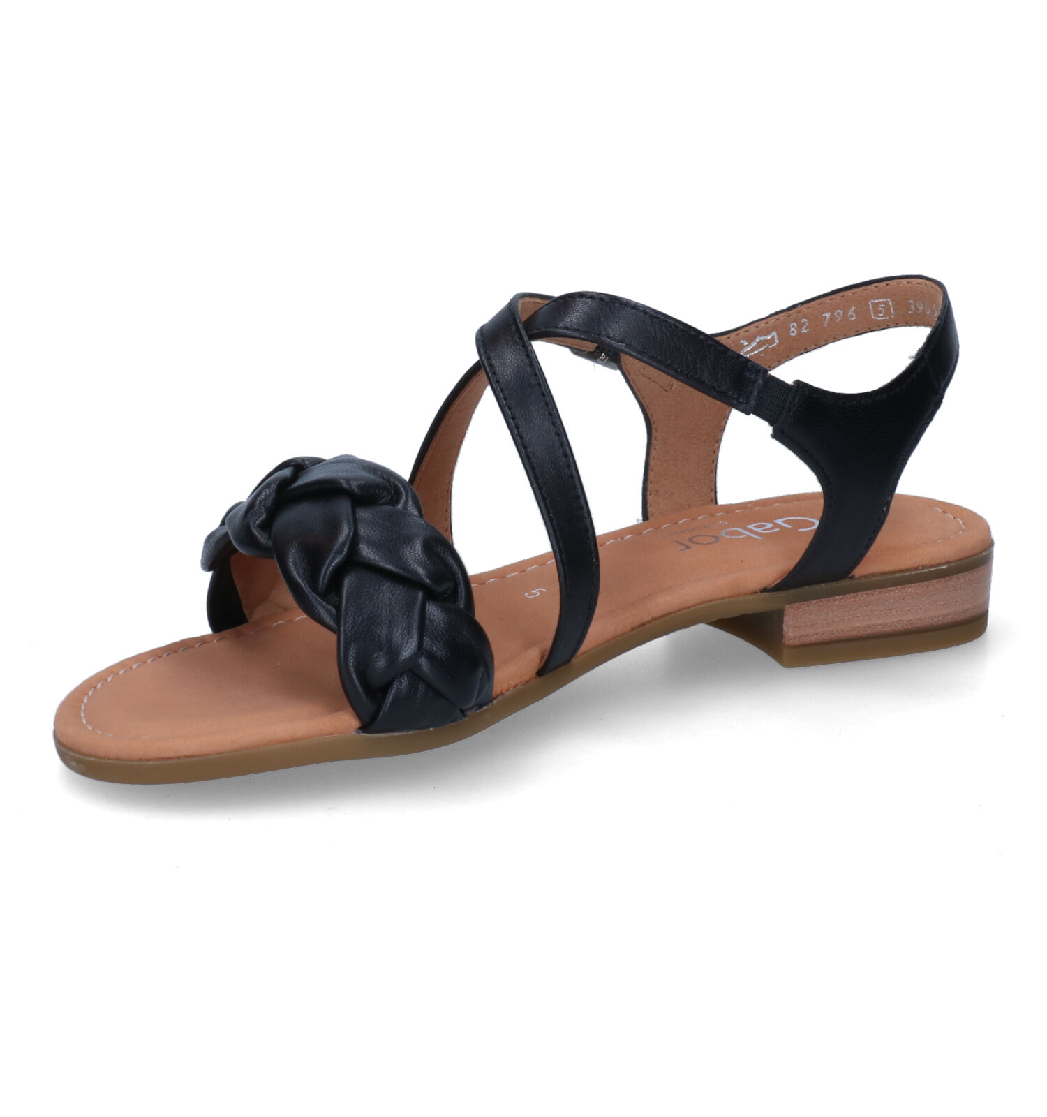 Armstrong Lot palm Gabor Zwarte Sandalen | Dames Sandalen