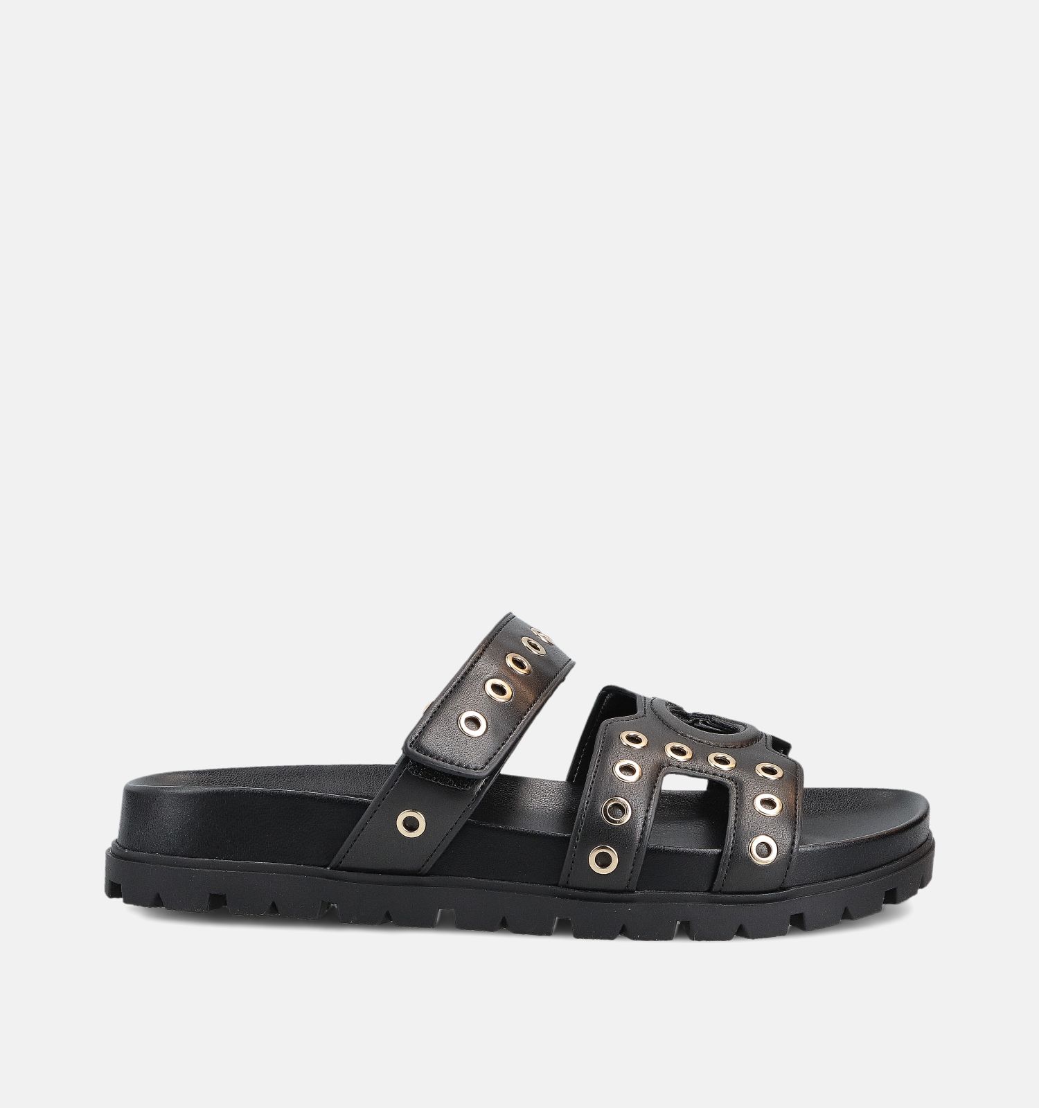 Guess Fashie Nu-pieds Eyelets en Noir