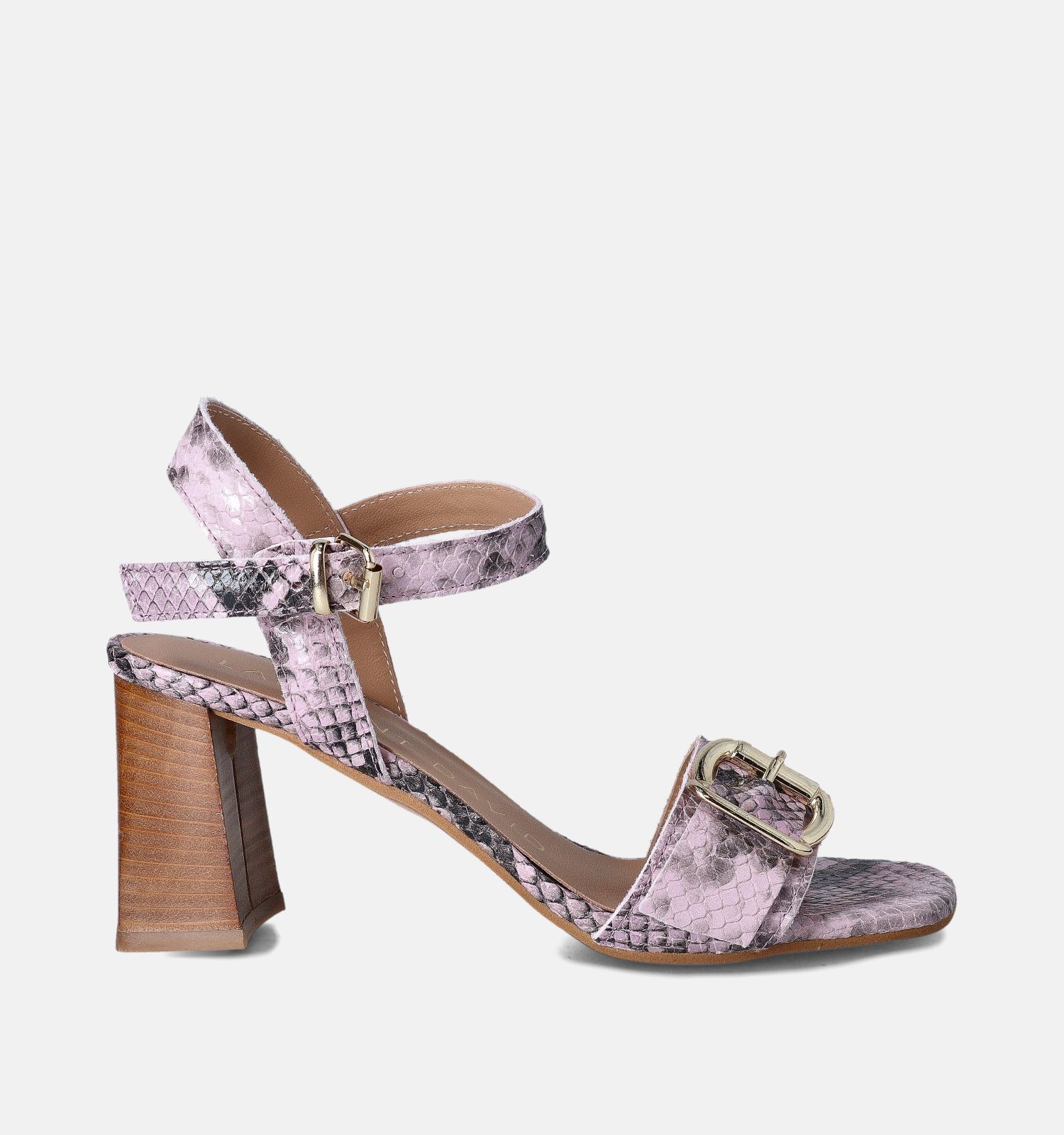 Laurent David Flora Roze Sandalen met Blokhak