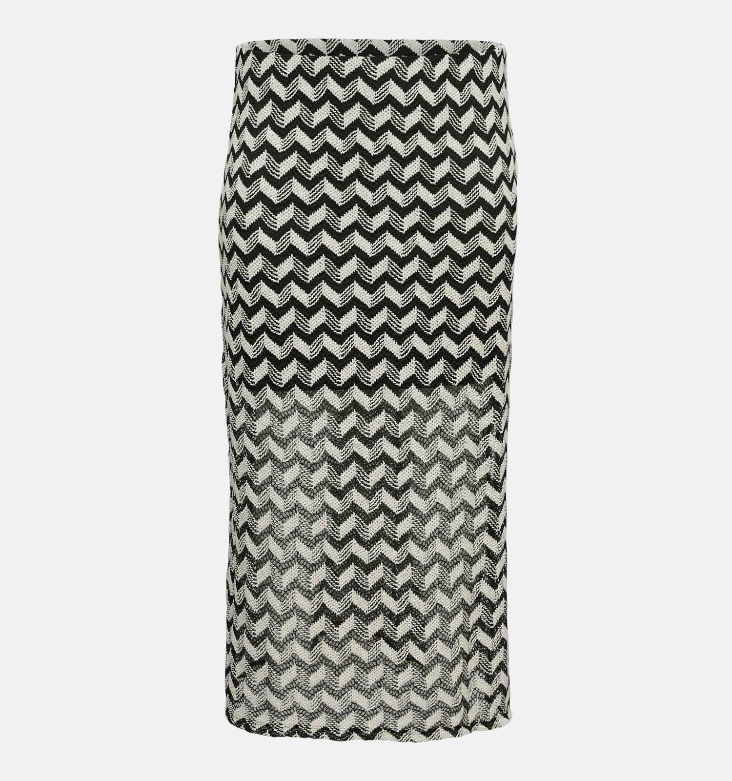 Vero Moda Curve Tikka Zwarte Midi Rok