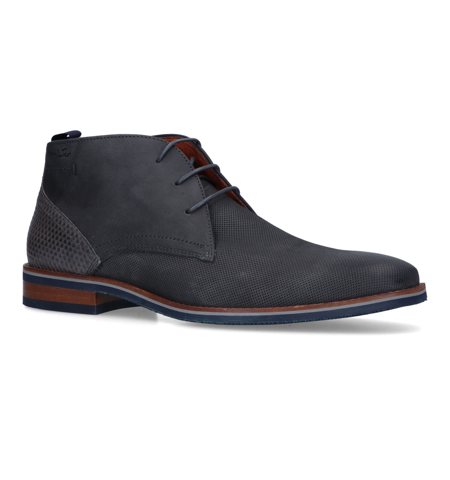 Van Lier Amalfi Grijze Geklede Veterschoenen Heren Geklede