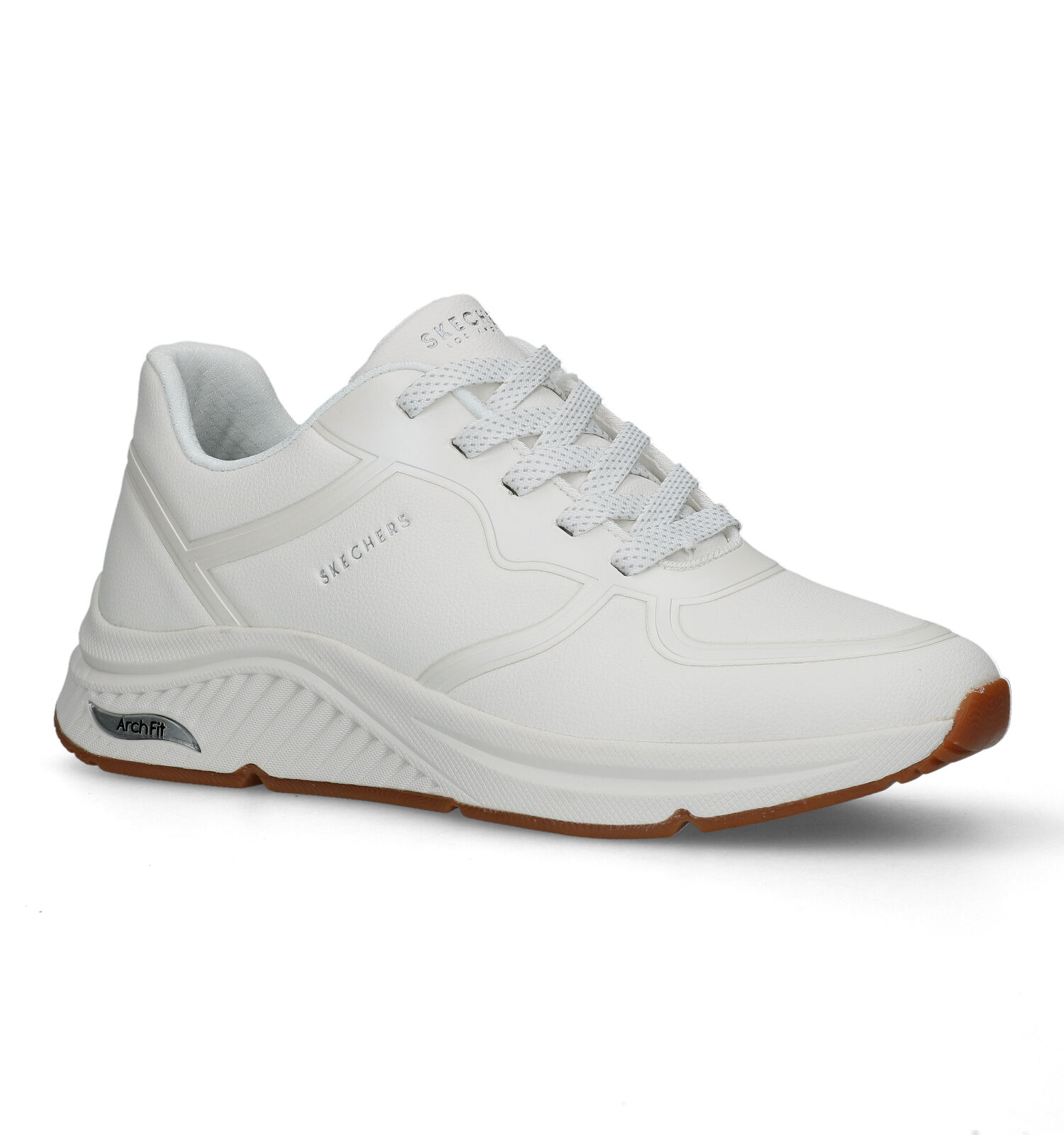 Verpletteren Site lijn seinpaal Skechers Arch Fit S-Miles Witte Sneakers | Dames Sneakers