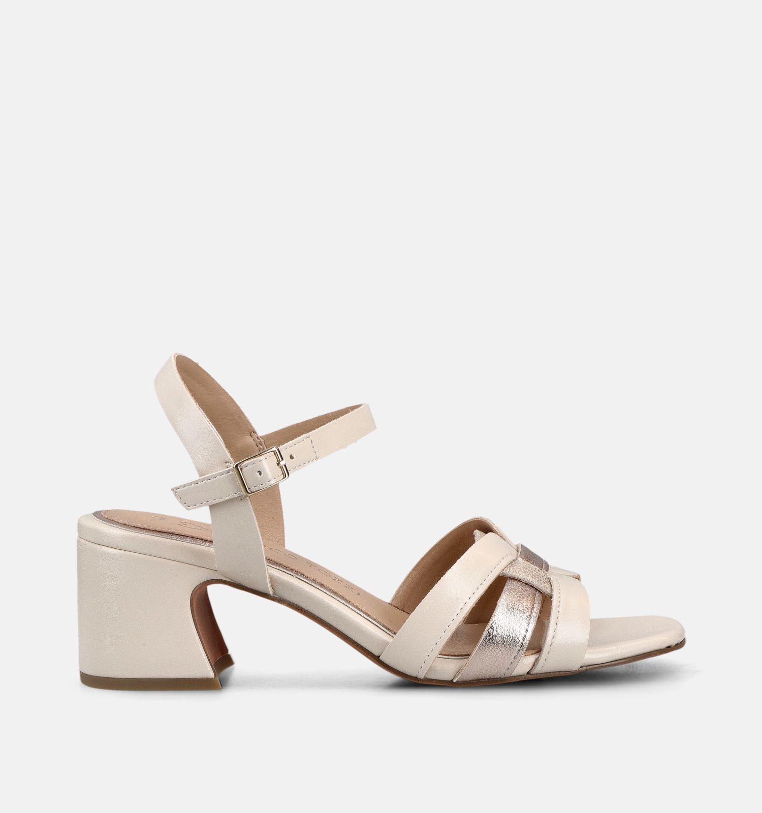 Marco Tozzi Sandales à talons en Beige