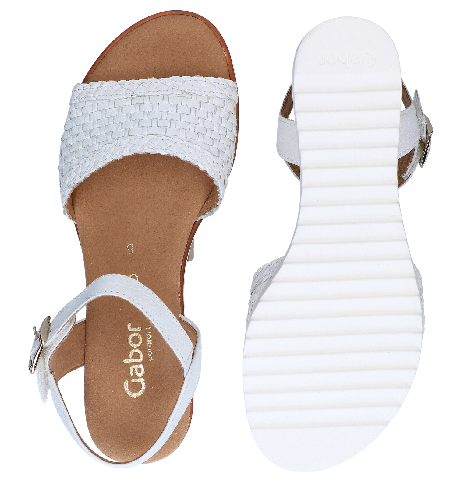 Gabor Witte Sandalen | TORFS.BE | Gratis verzend en retour