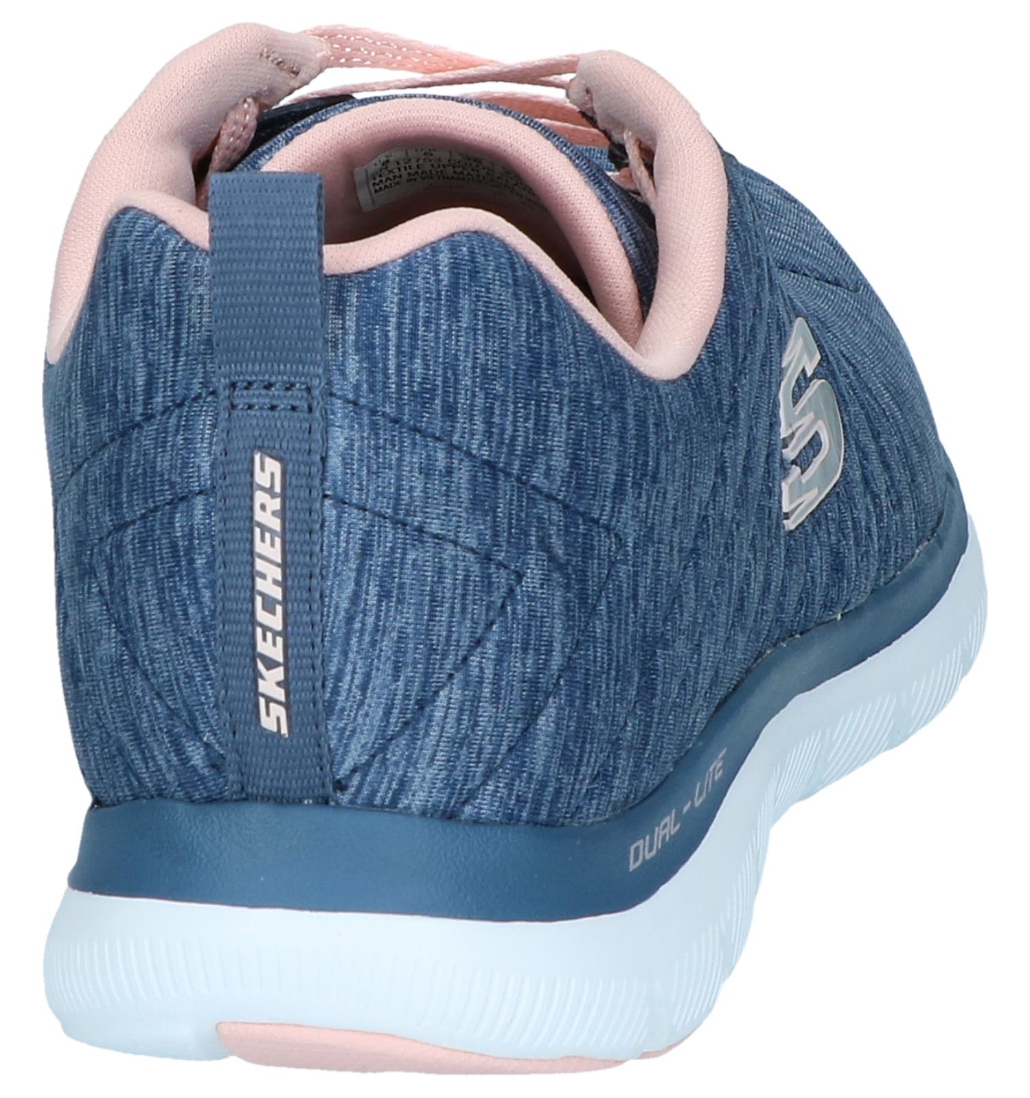 skechers memory foam bleu