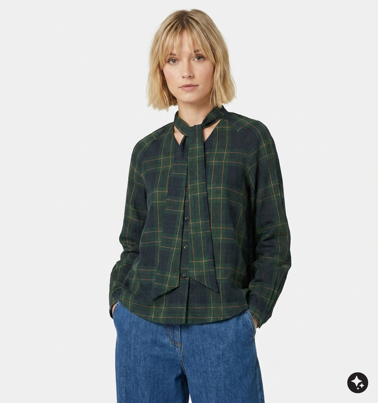 The Korner Donkerblauwe Blouse