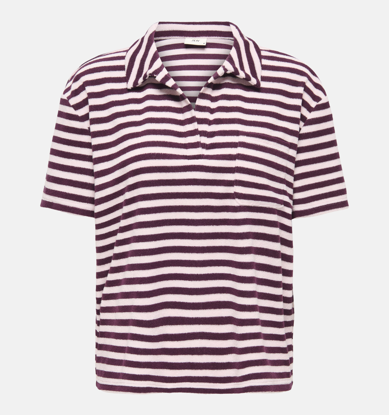 JDY Terry Collar Roze/Bordeaux Polo T-shirt