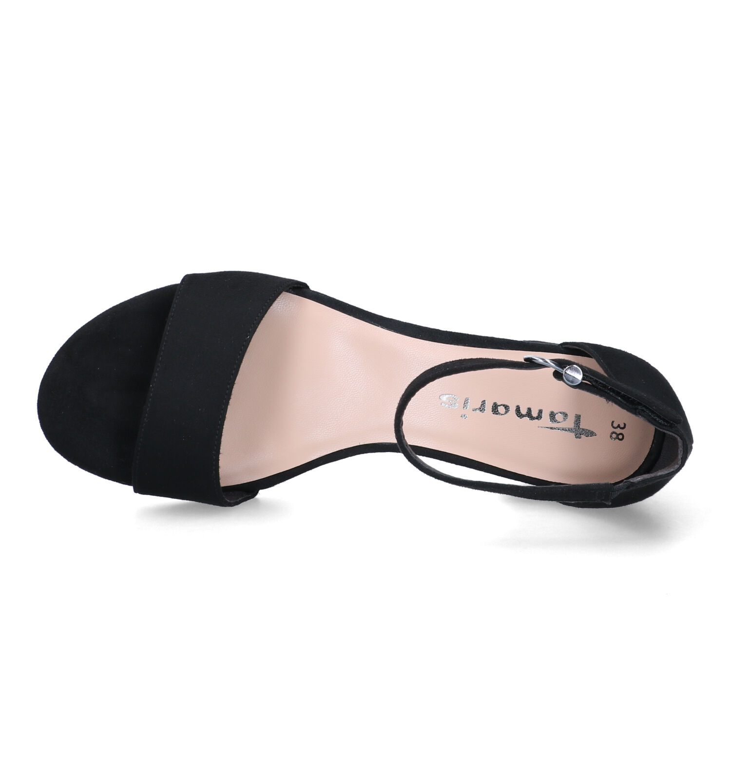 Tamaris Zwarte Sandalen met gesloten hiel Dames Sandalen