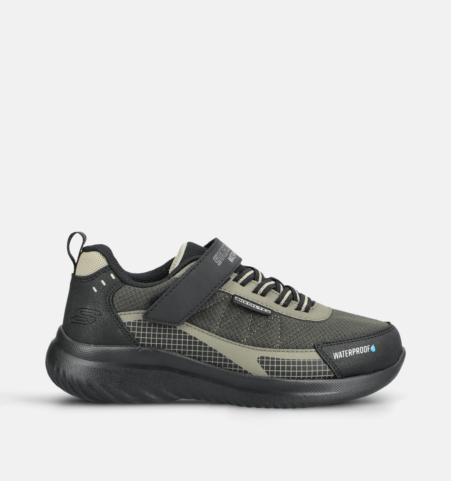 Skechers Bounder 2.0 Zwarte/Groene Sneakers