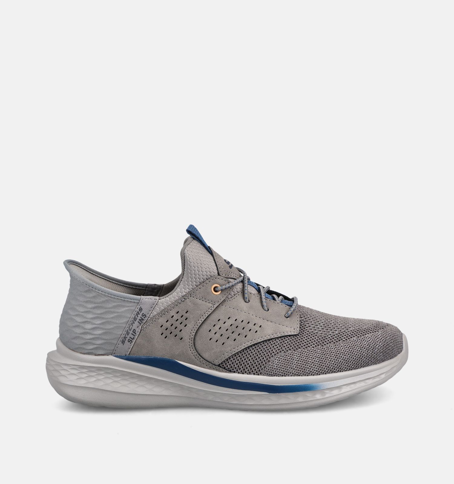 Skechers Slade Caster Grijze Slip-in Sneakers