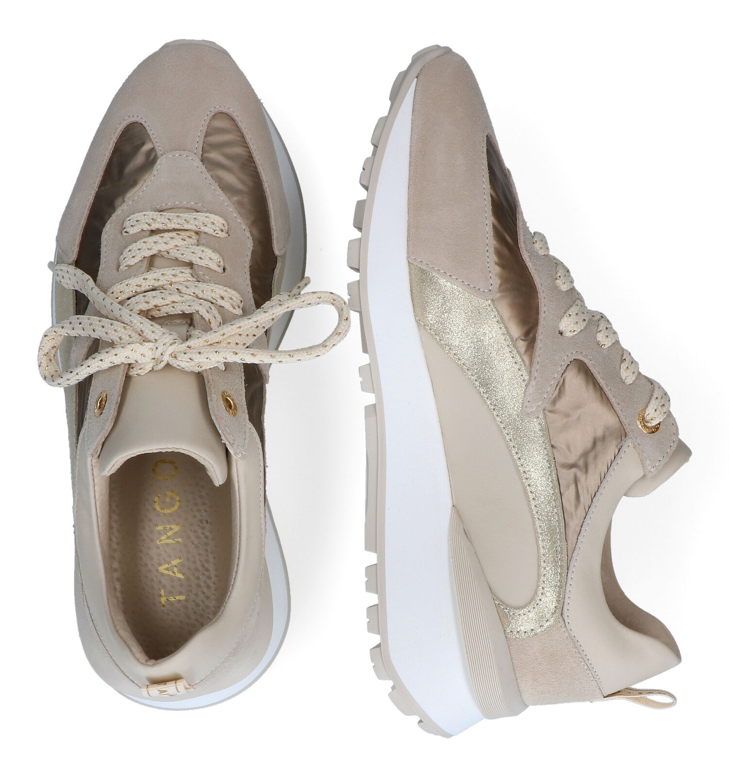 Tango Norah Beige Sneakers Dames Sneakers Online op TORFS.BE