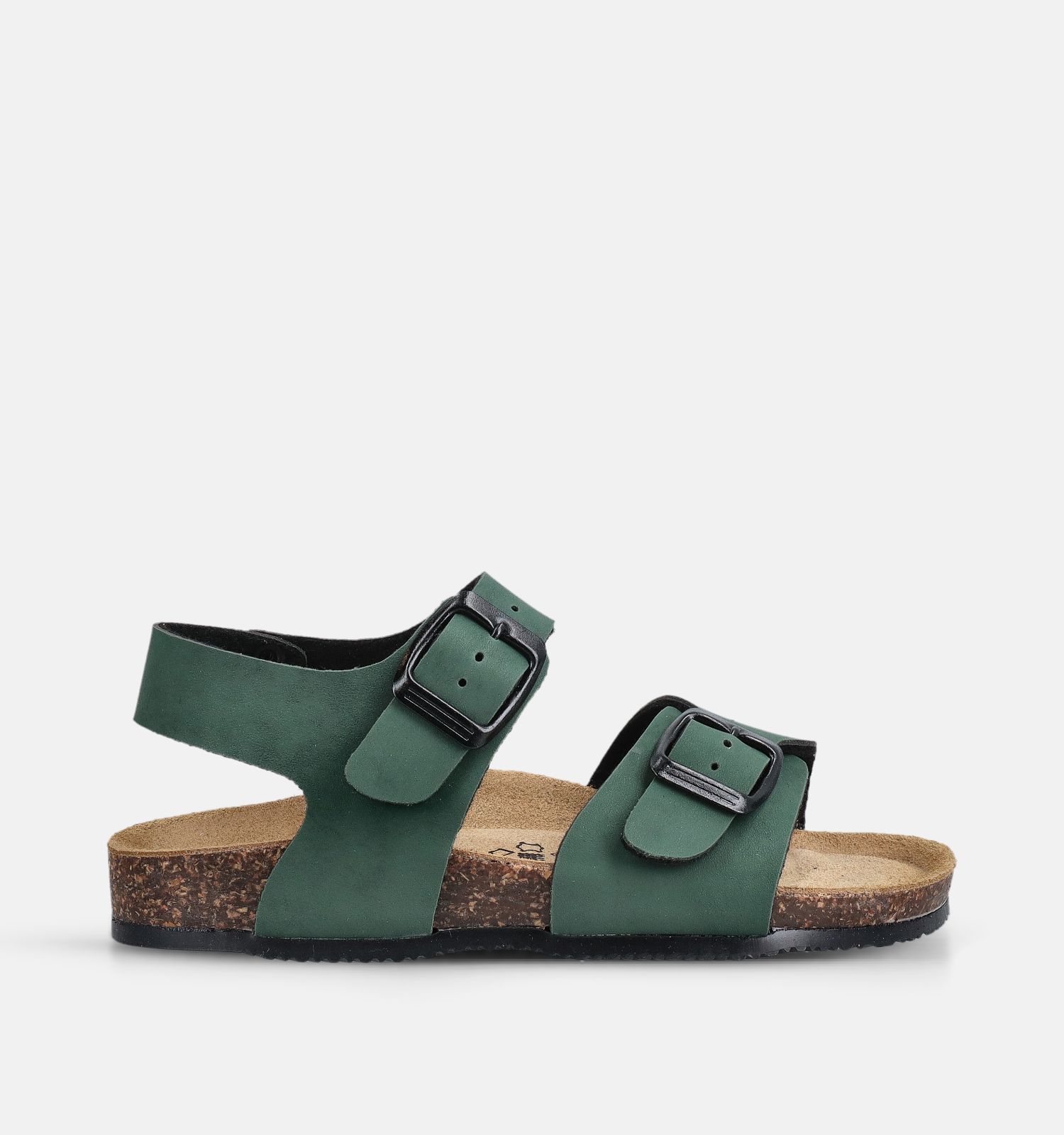 Biomodex Donkergroene Sandalen