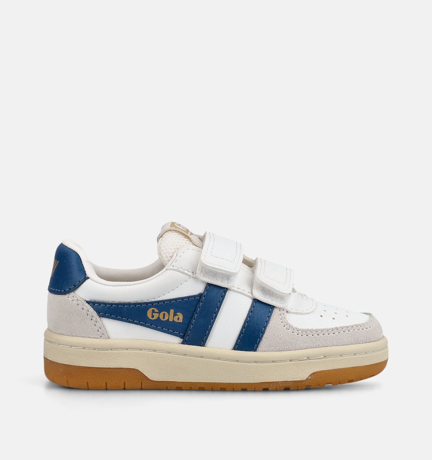 Gola Hawk Strap Baskets basses en Blanc/Bleu