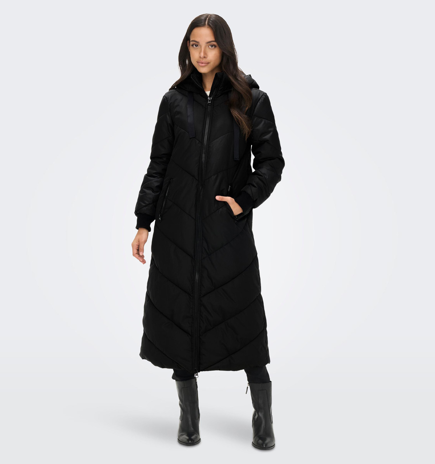 manteau extra long noir