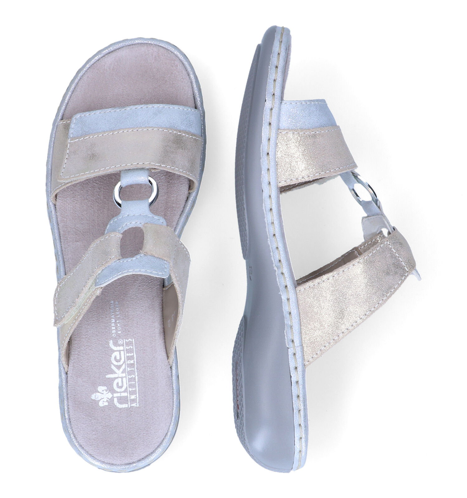 Rieker Gouden Slippers | TORFS.BE | Gratis verzend en retour