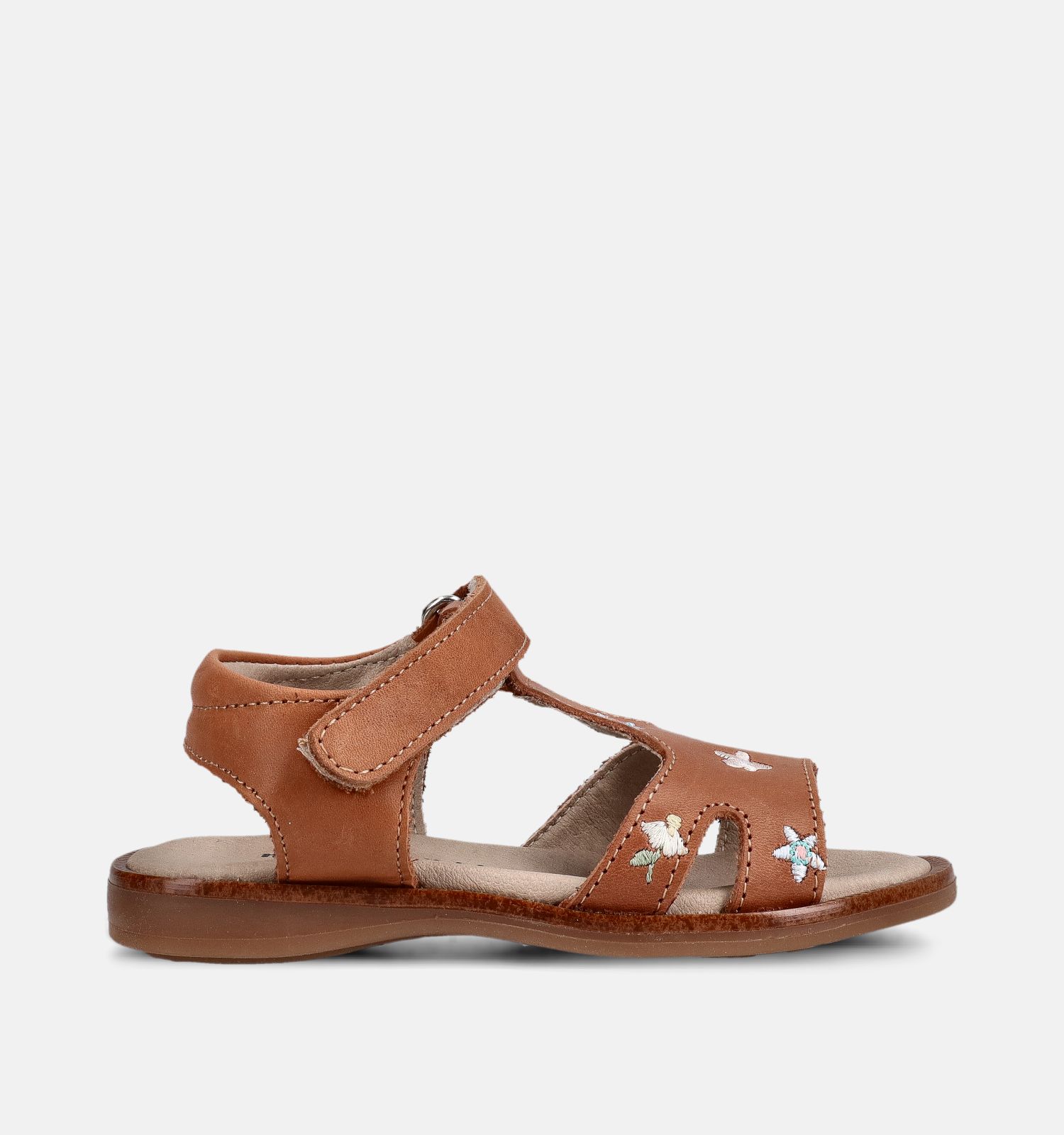 Milo & Mila Cognac Sandalen