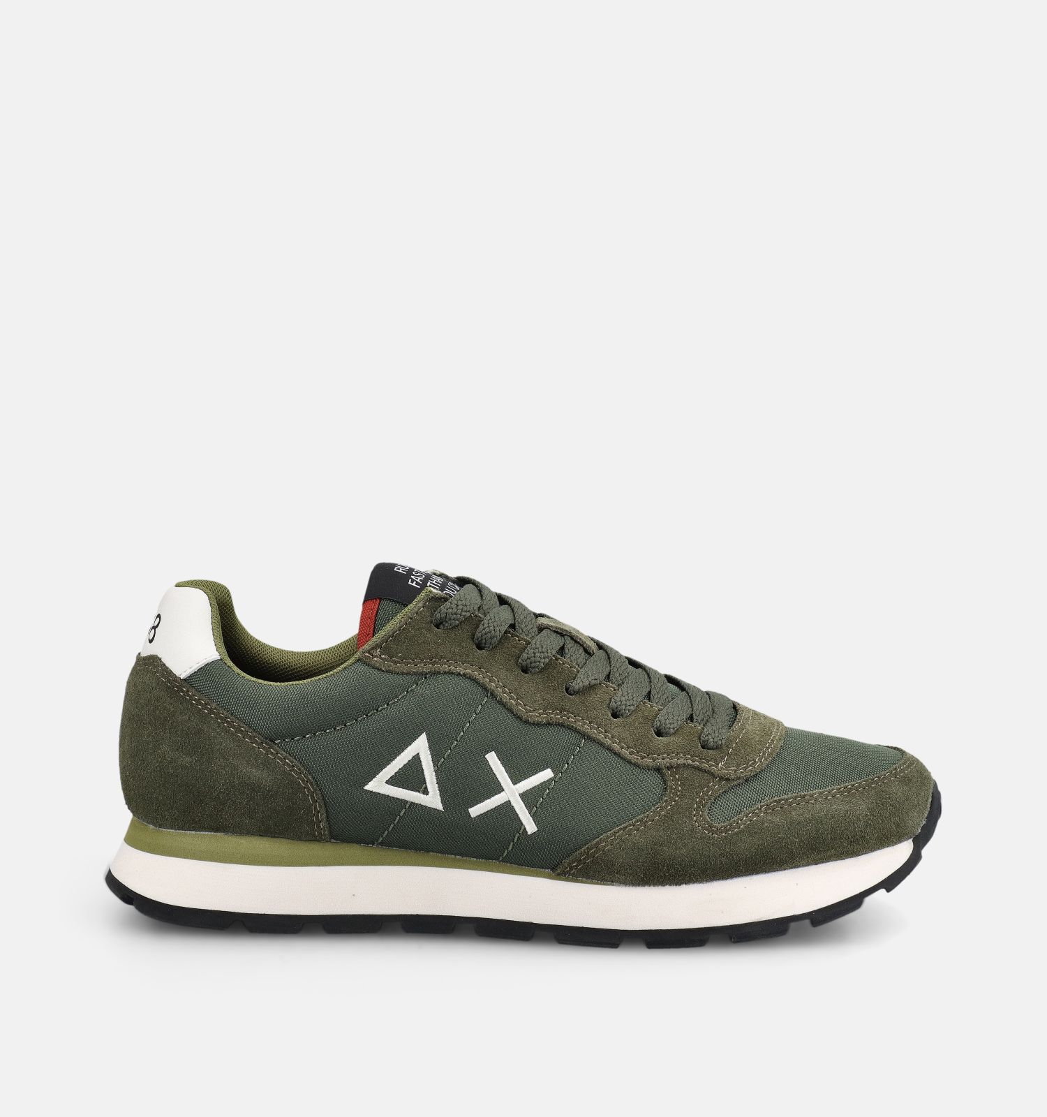 Sun68 Tom Solid Chaussures plates en Vert kaki