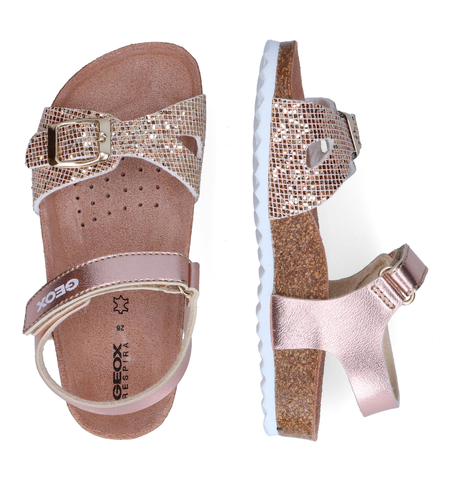 Geox Rose gold Sandalen Meisjes Sandalen