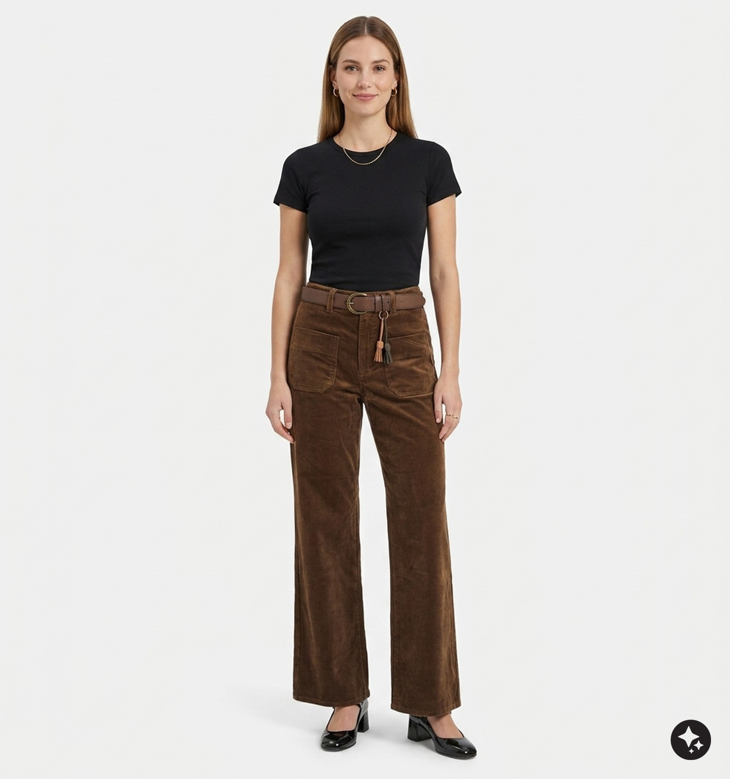 Orfeo Canelle Pantalons classiques en Vert