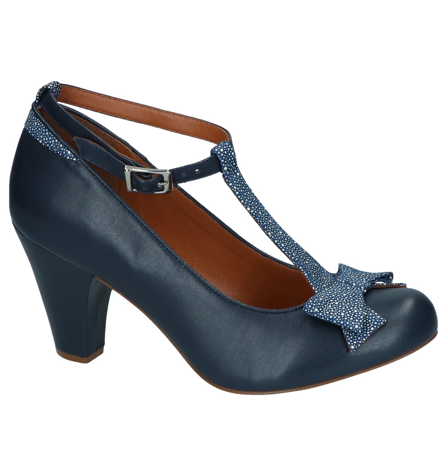 Donkerblauwe Pumps met Bandje Cristófoli July TORFS.BE Gratis