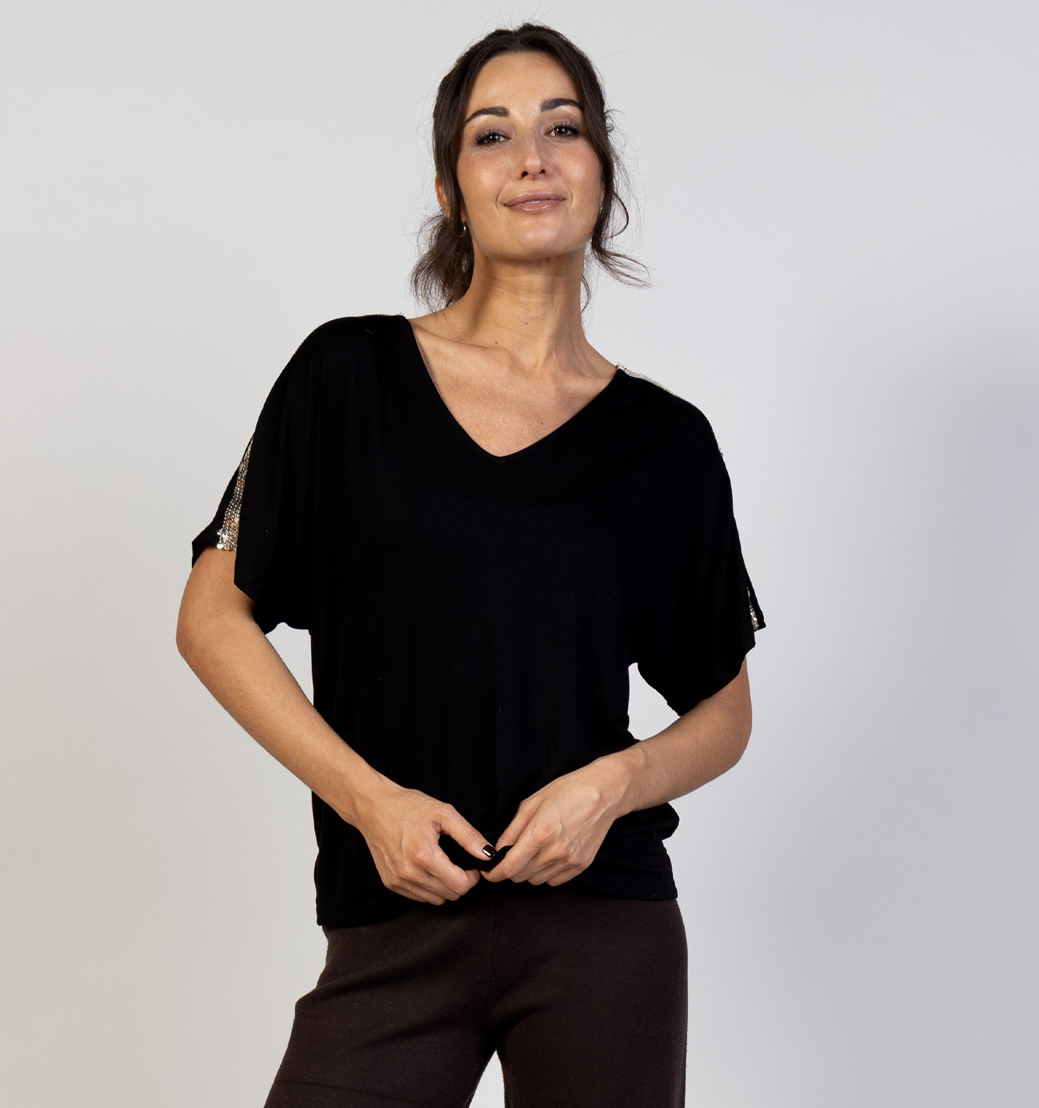 Vero Moda Henna T-shirt en Noir