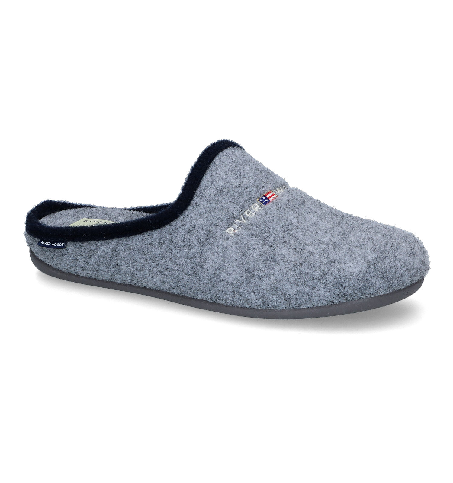 River Woods Herman Grijze Pantoffels Heren Pantoffels Online op TORFS.BE